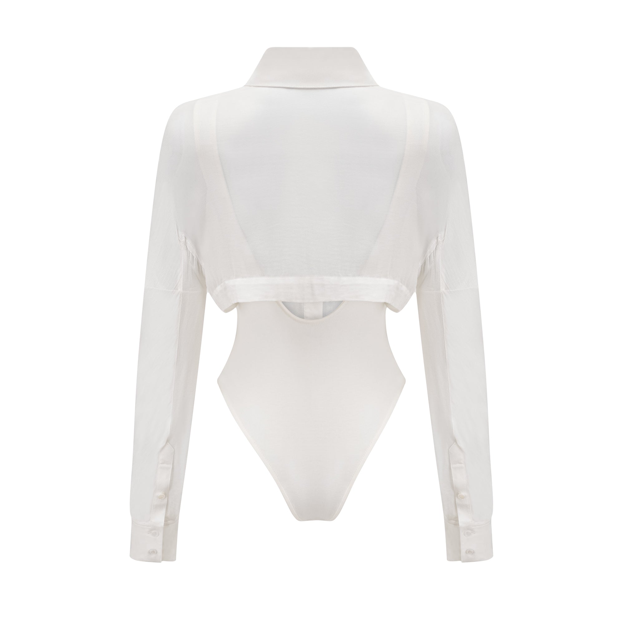 Fleur boned-design bodysuit