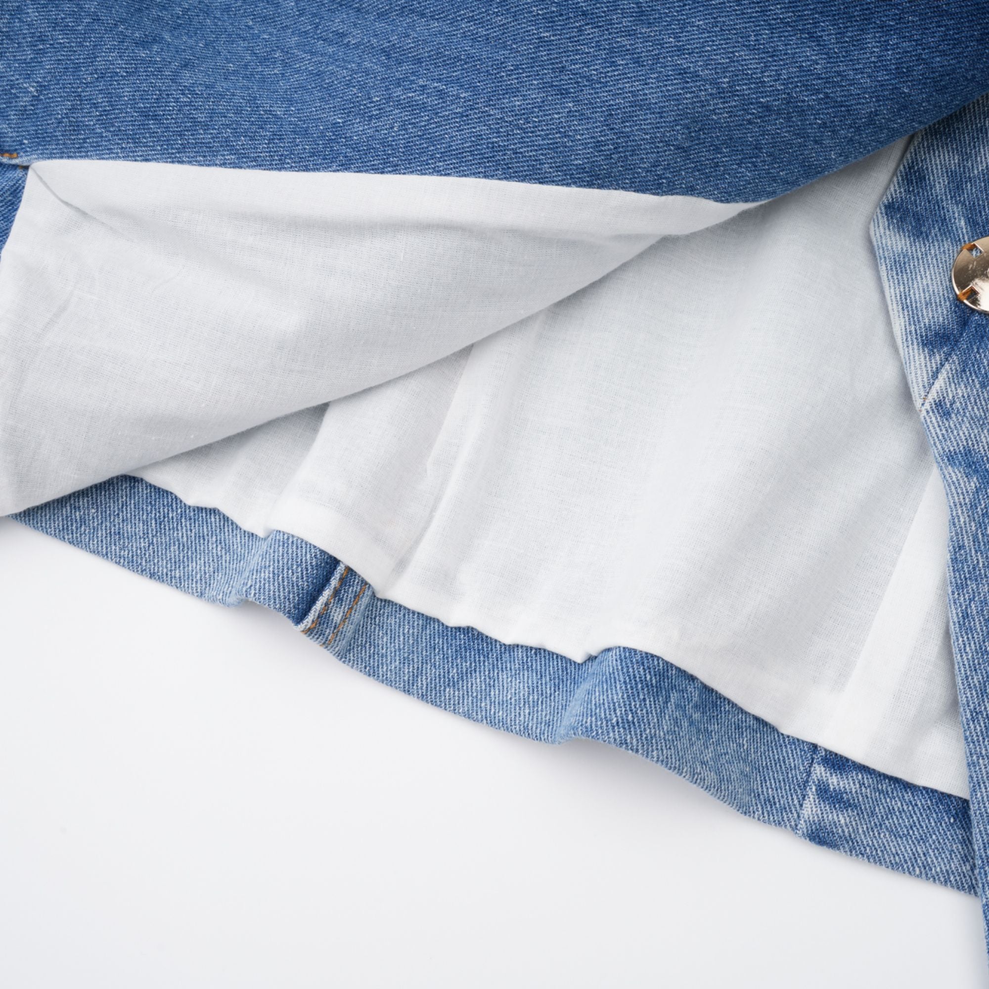 Edda Light Blue Belted Denim Jacket