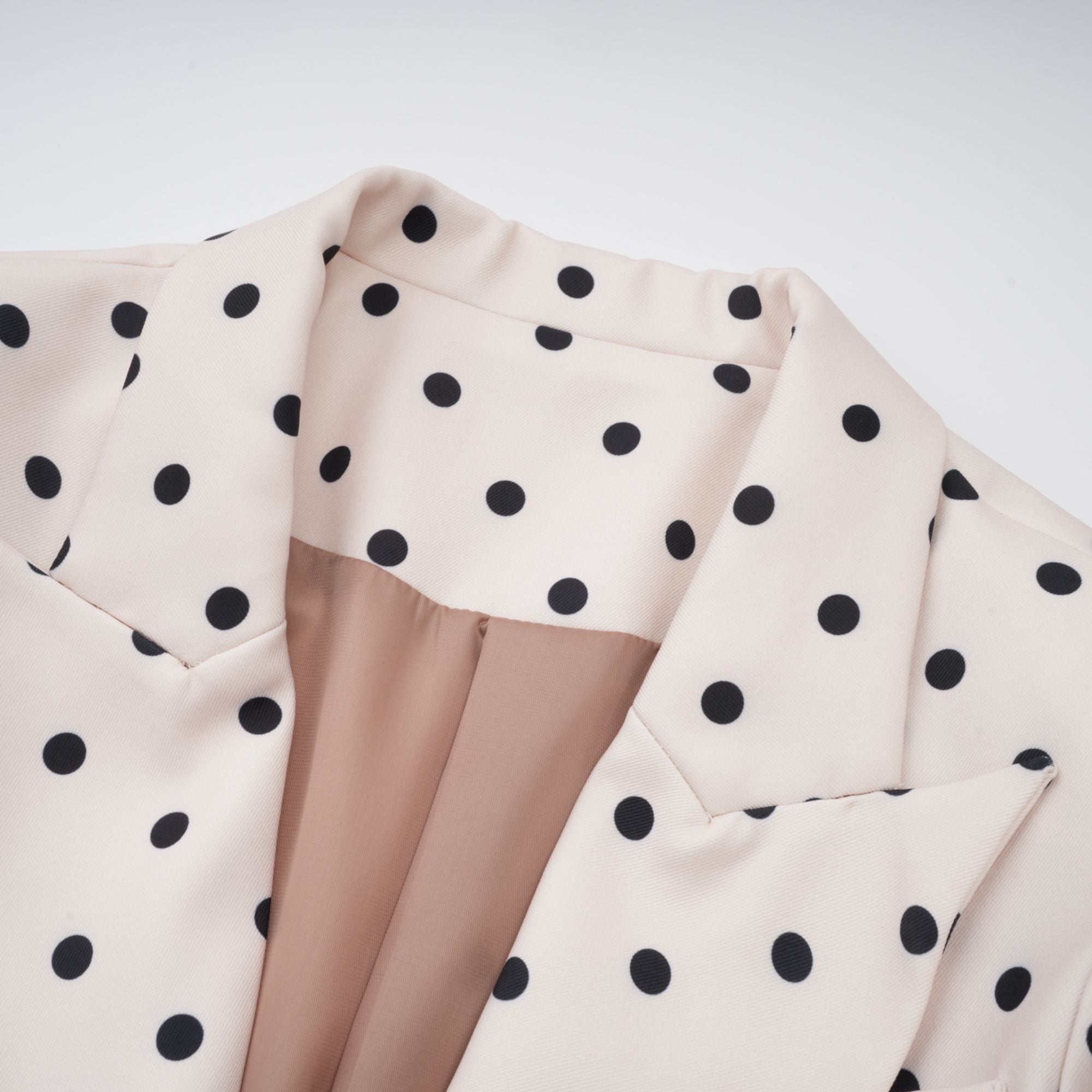 Valentine White Bowknot Polka Dot Short Jacket