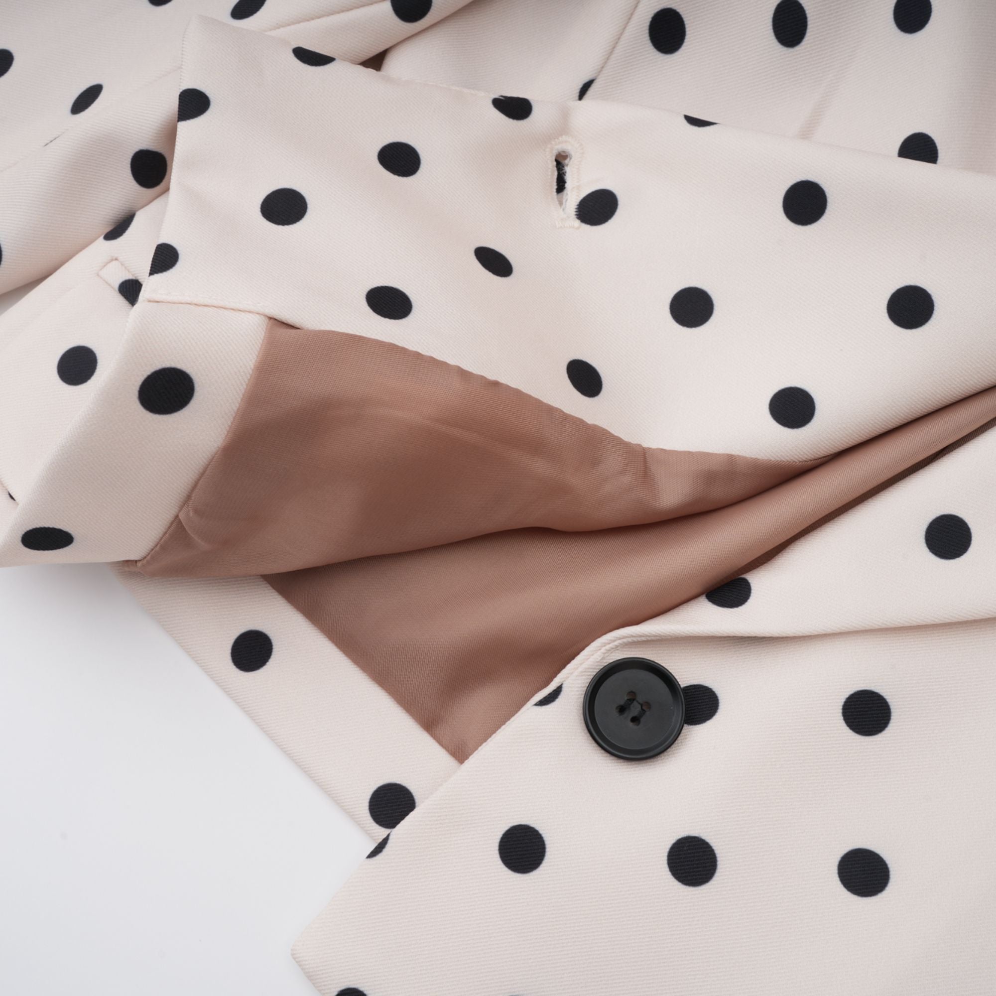 Valentine White Bowknot Polka Dot Short Jacket