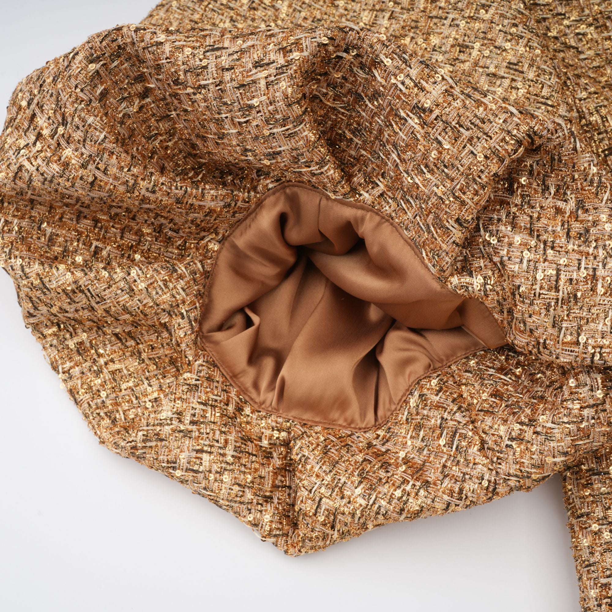 Clothilde Gold Sequined Tweed Jacket