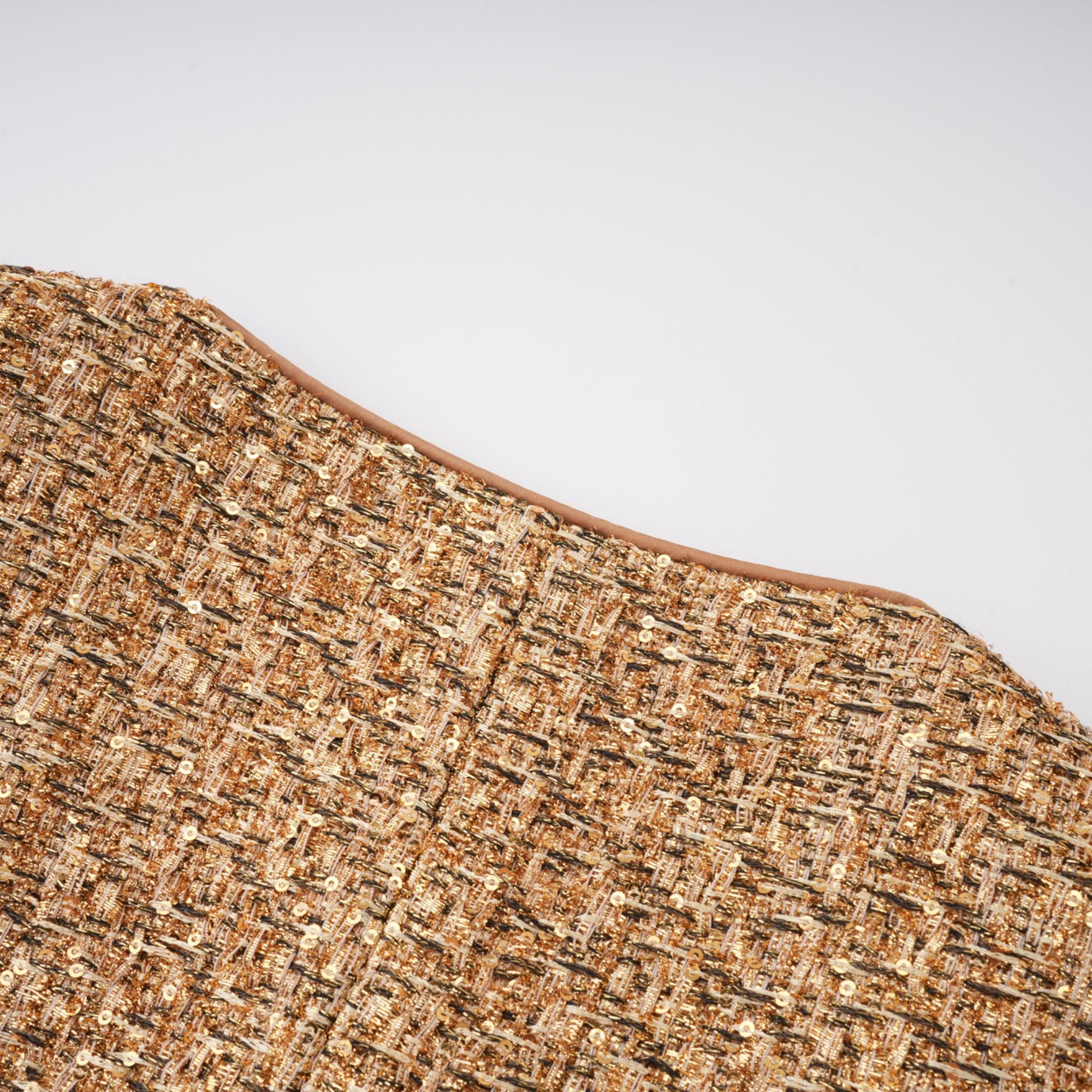 Clothilde Gold Sequined Tweed Jacket