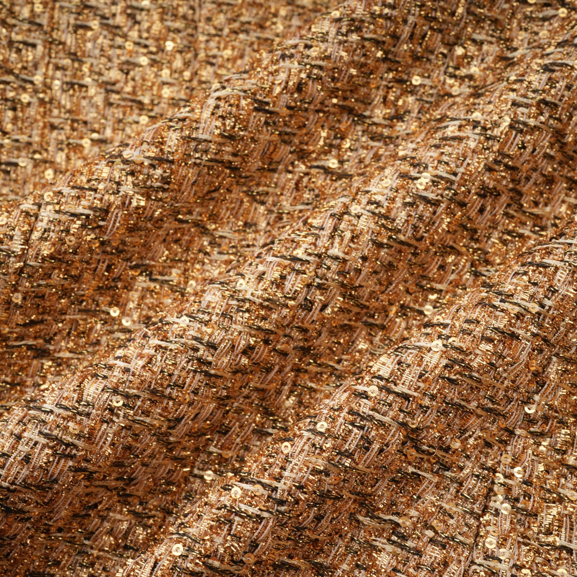 Clothilde Gold Sequined Tweed Jacket