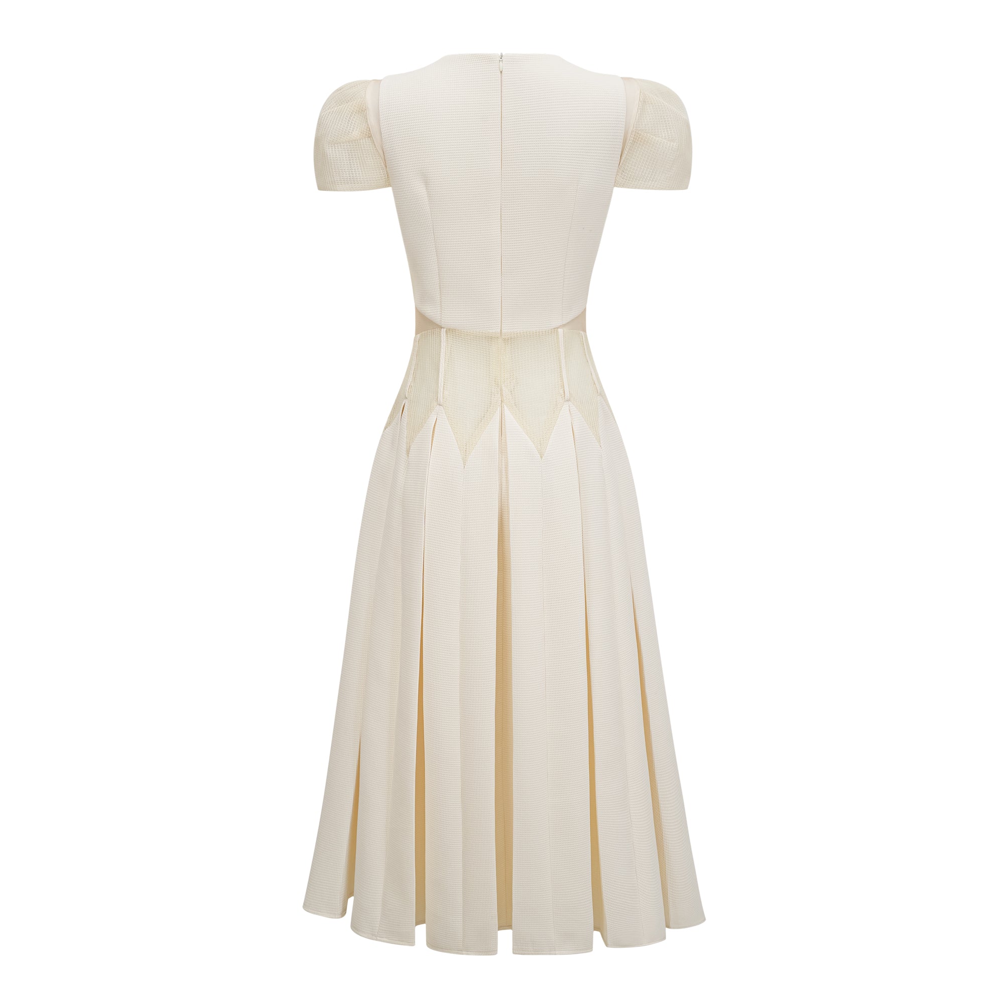 Maelle White Flower Embroidered Maxi Dress