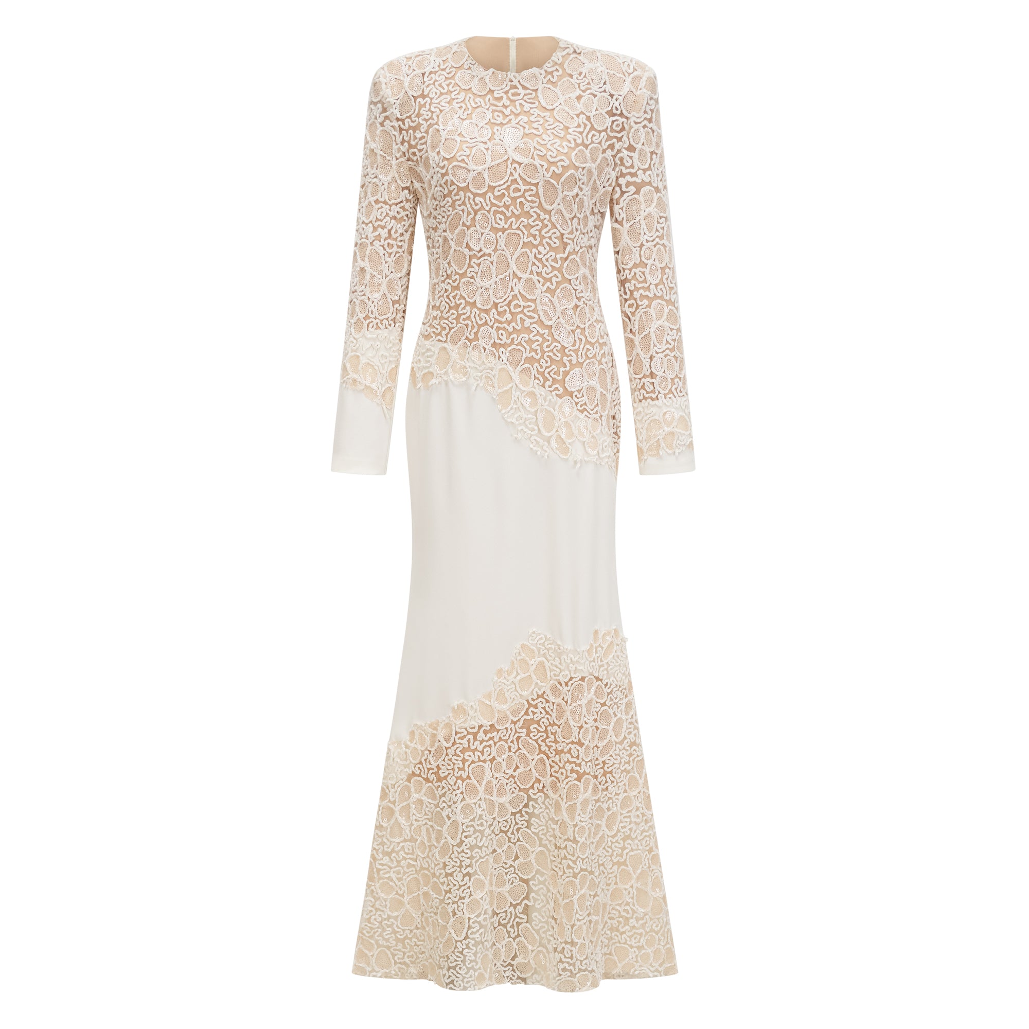 فستان ماتيلد الأبيض المطرز