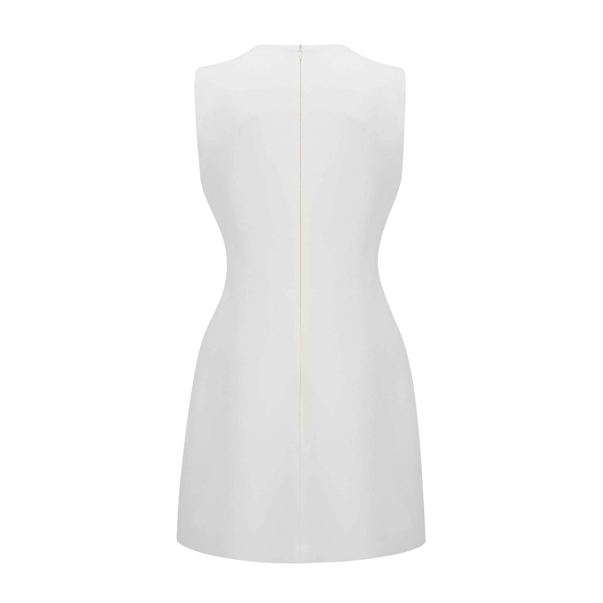 Irène White Sequin Floral Embroidered Mini Dress