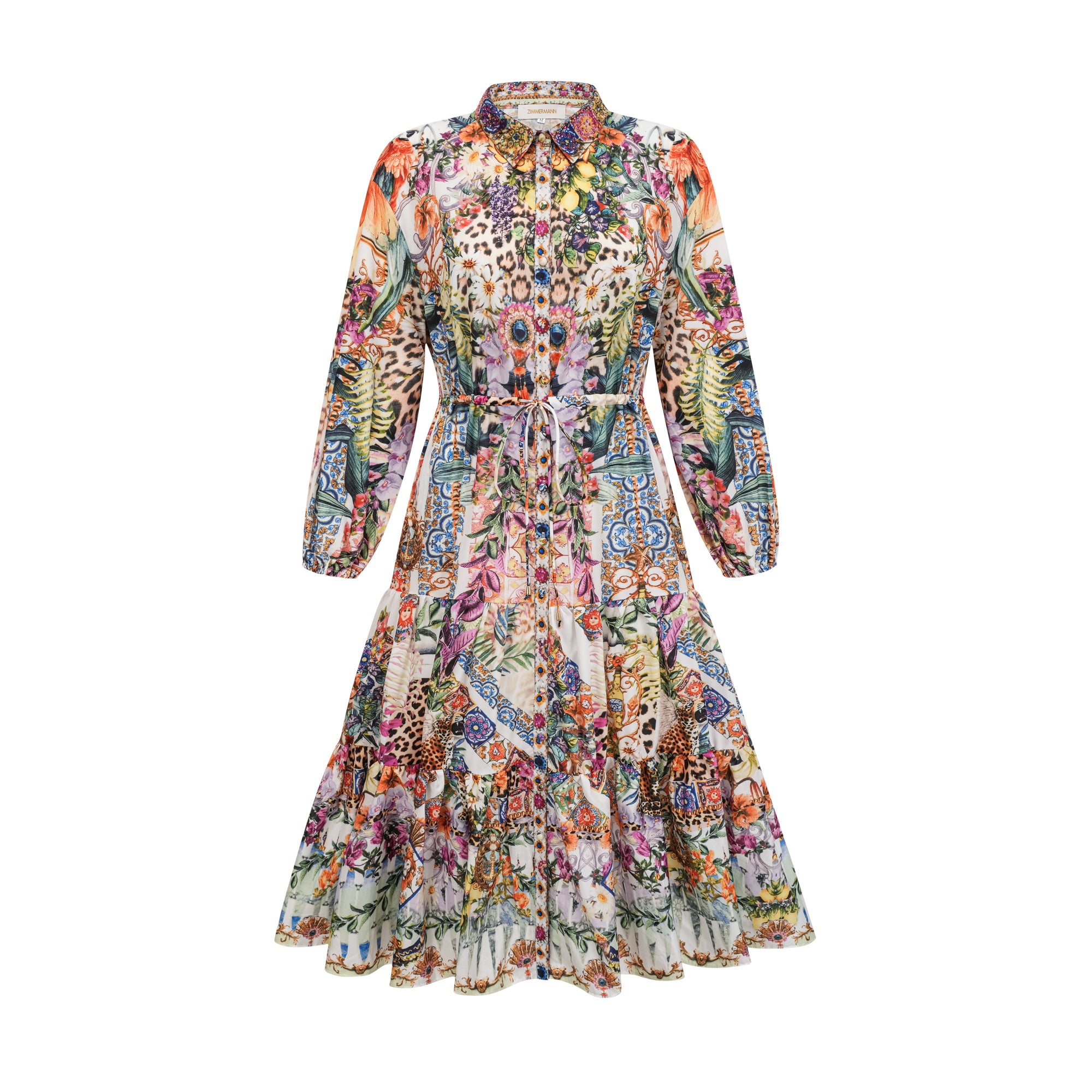 Alia floral-printed midi dress