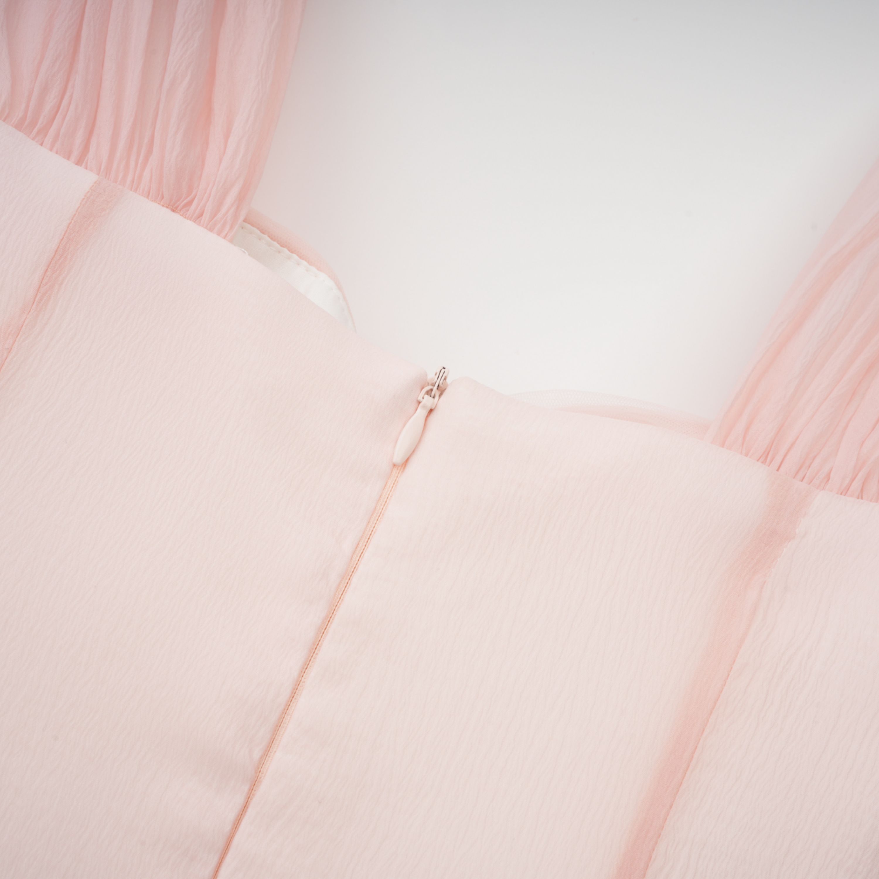 Érasme Pink Flounced Midi Dress