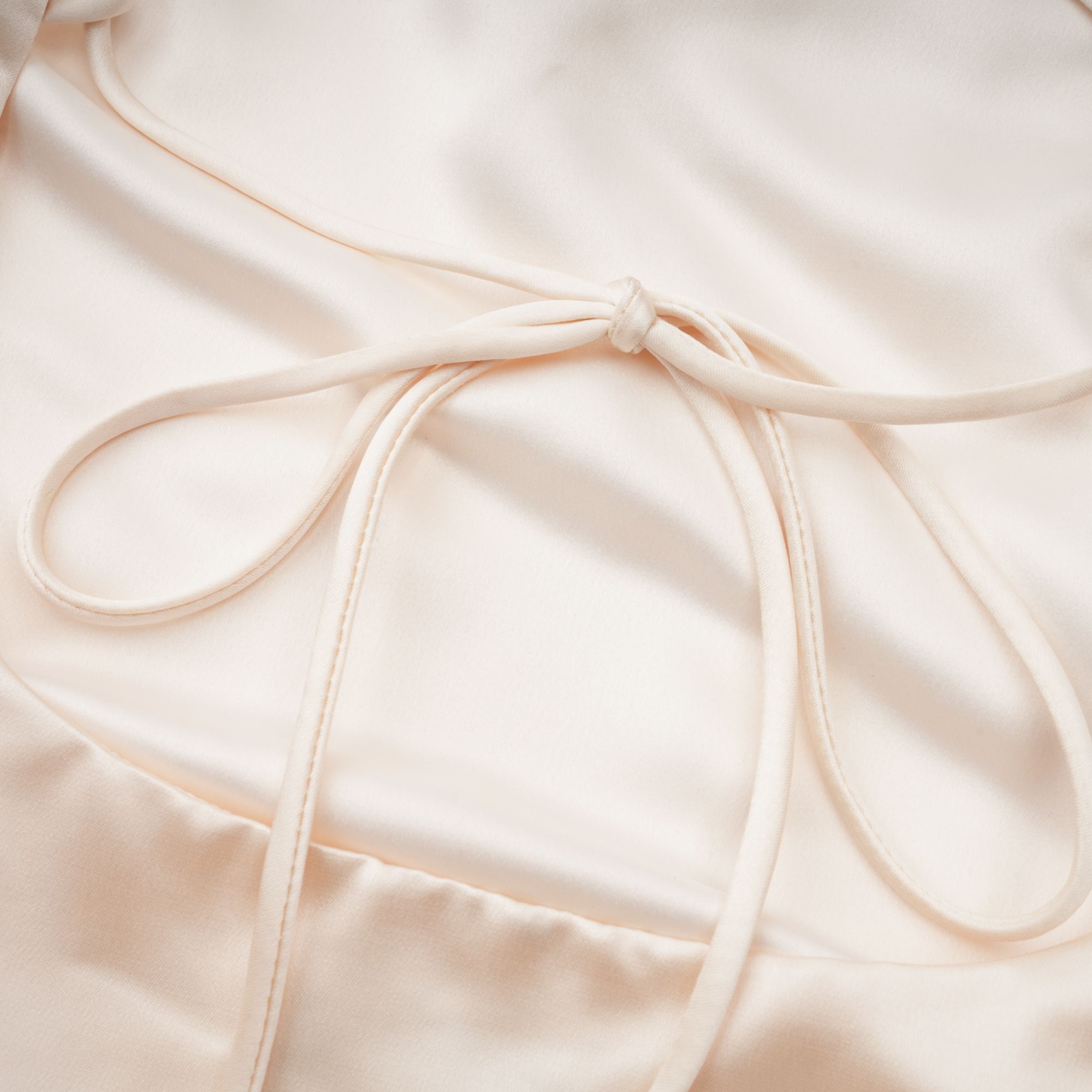 Thérèse neutral scarf-design satin maxi dress