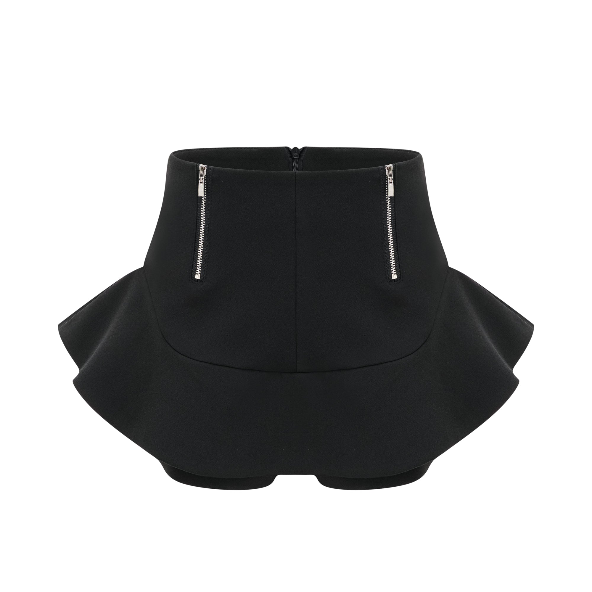 Priscille layered flounce-hem shorts