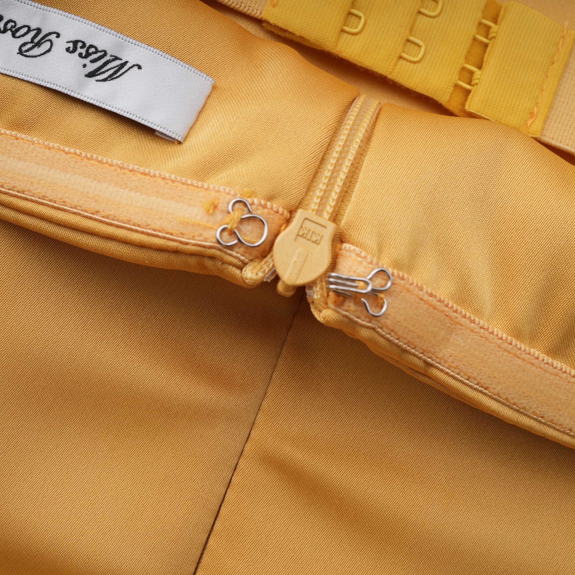 Yellow Fringed Caped Gown