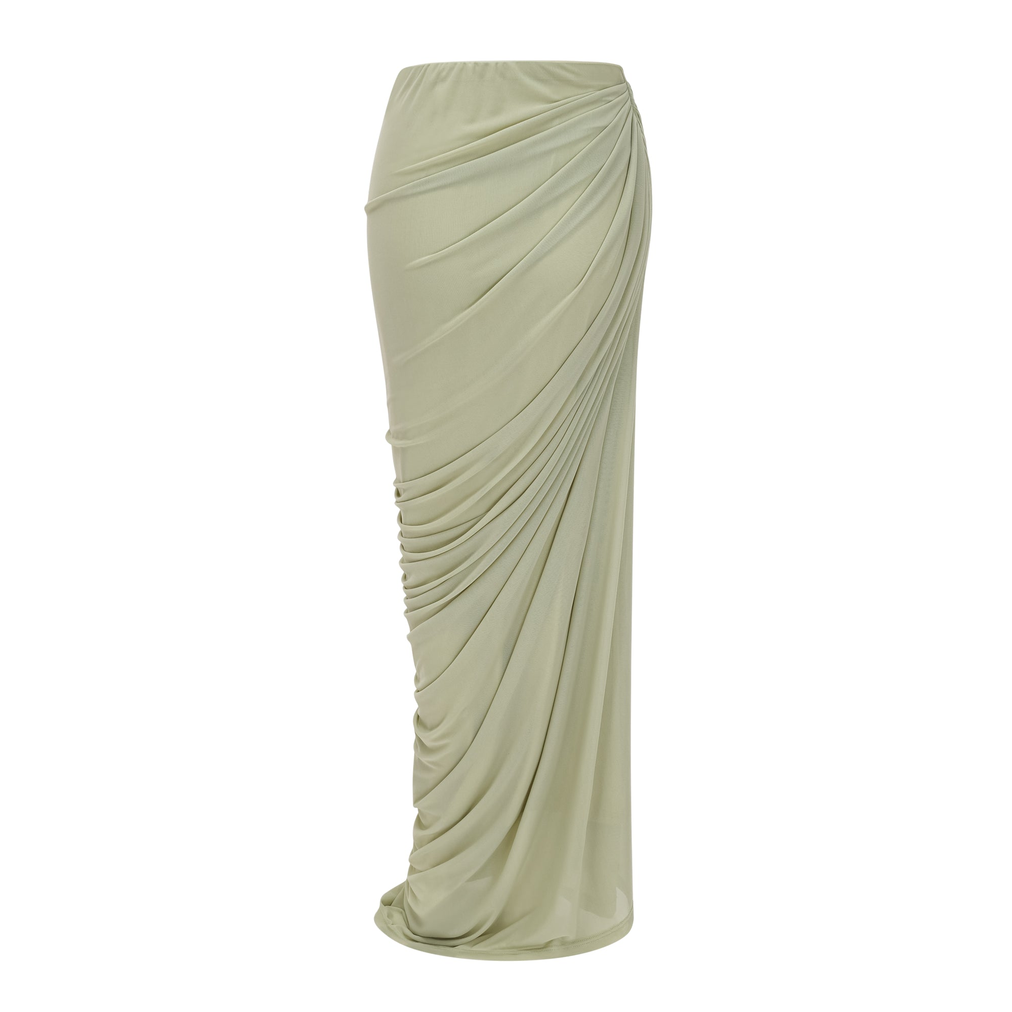 Branwen Green One Shoulder Top & Skirt Set