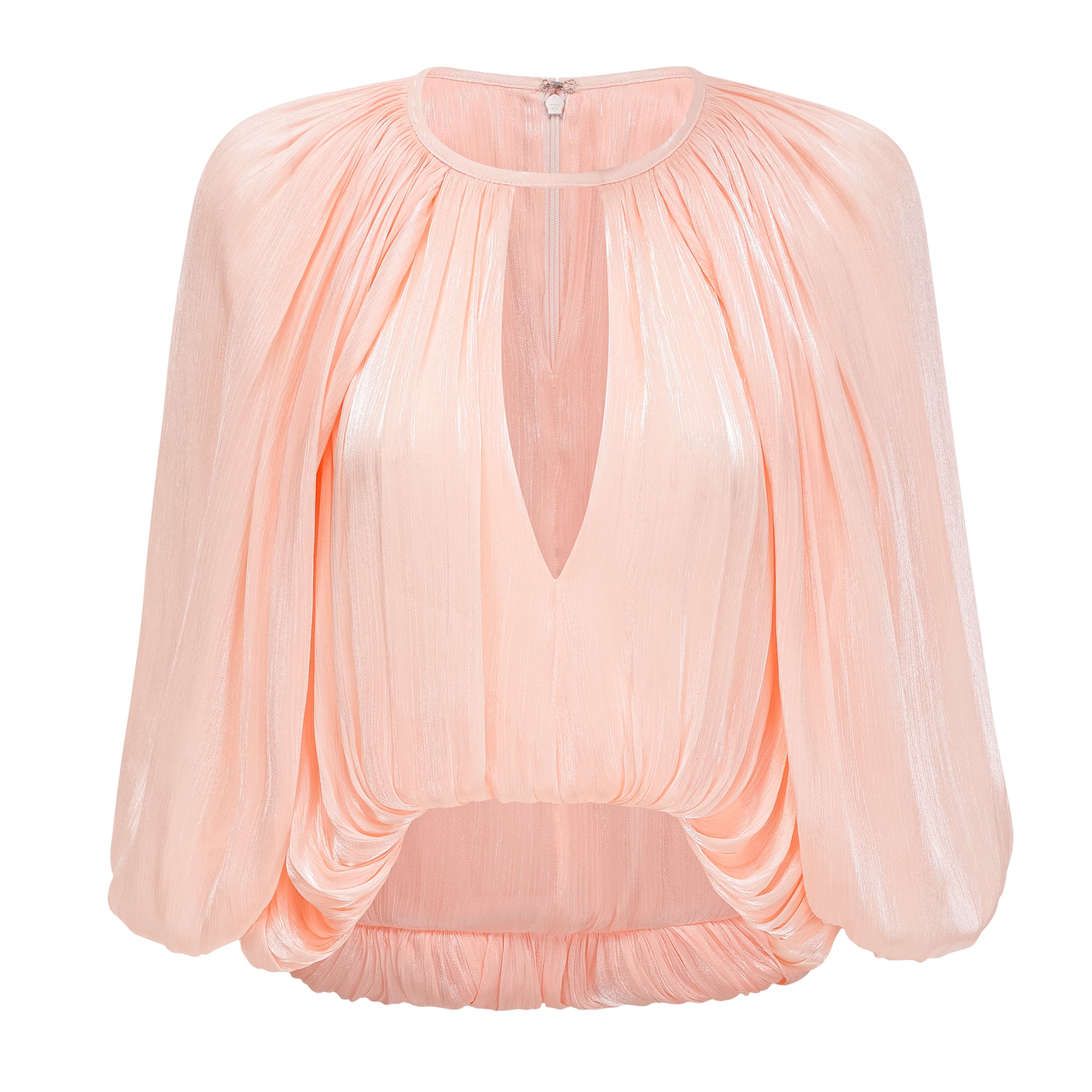 Mélodie Pink Plissee-Oberteil und Rock im Set