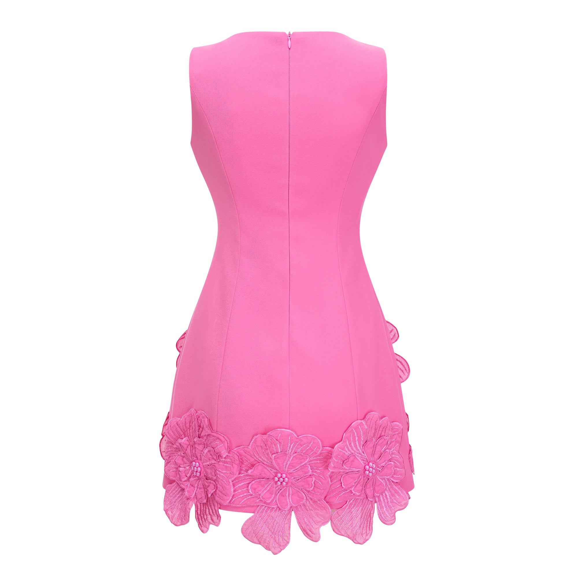 Fleurine Mini-Kleid mit floraler Applikation in Pink