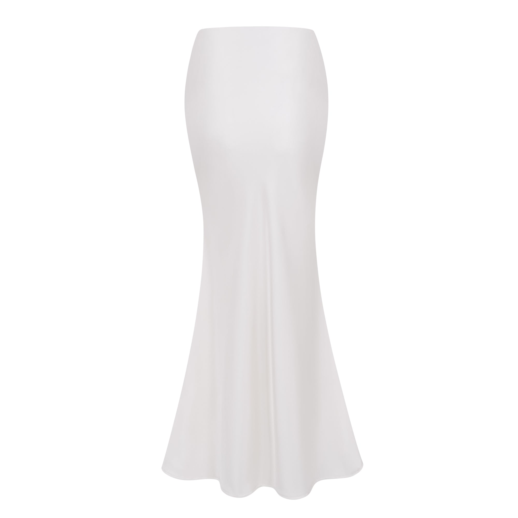 Zora White Sequin Corset Top & Satin Skirt Set