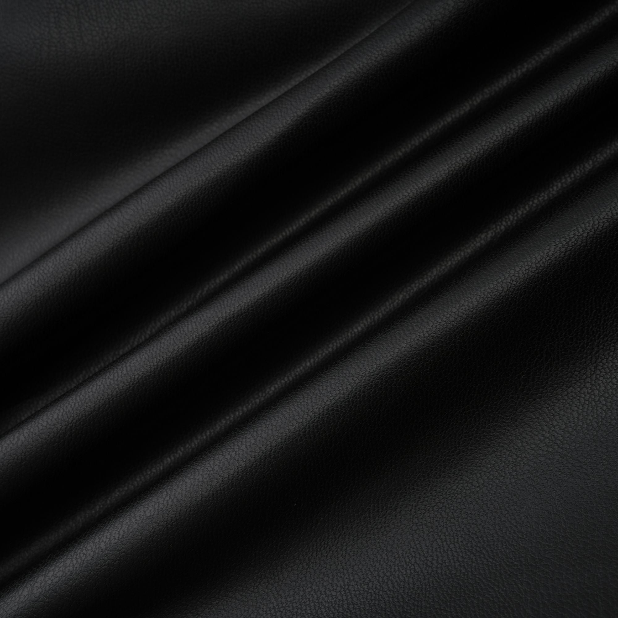 Agnes Black Ruched Leather Bodycon Mini Dress