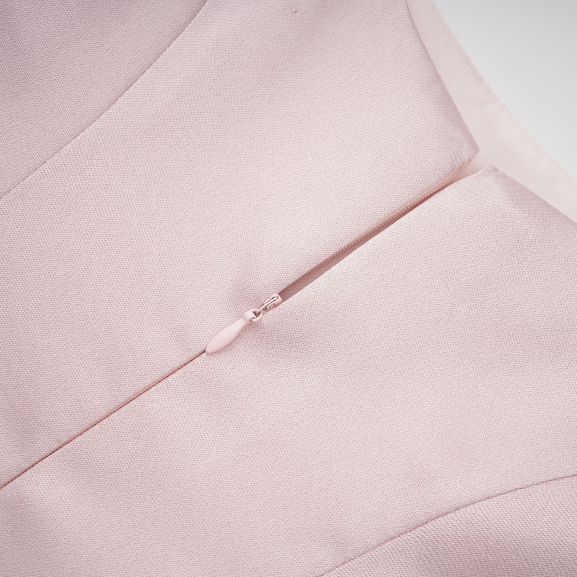 Fiona Pink Satin Square Neck Maxi Dress