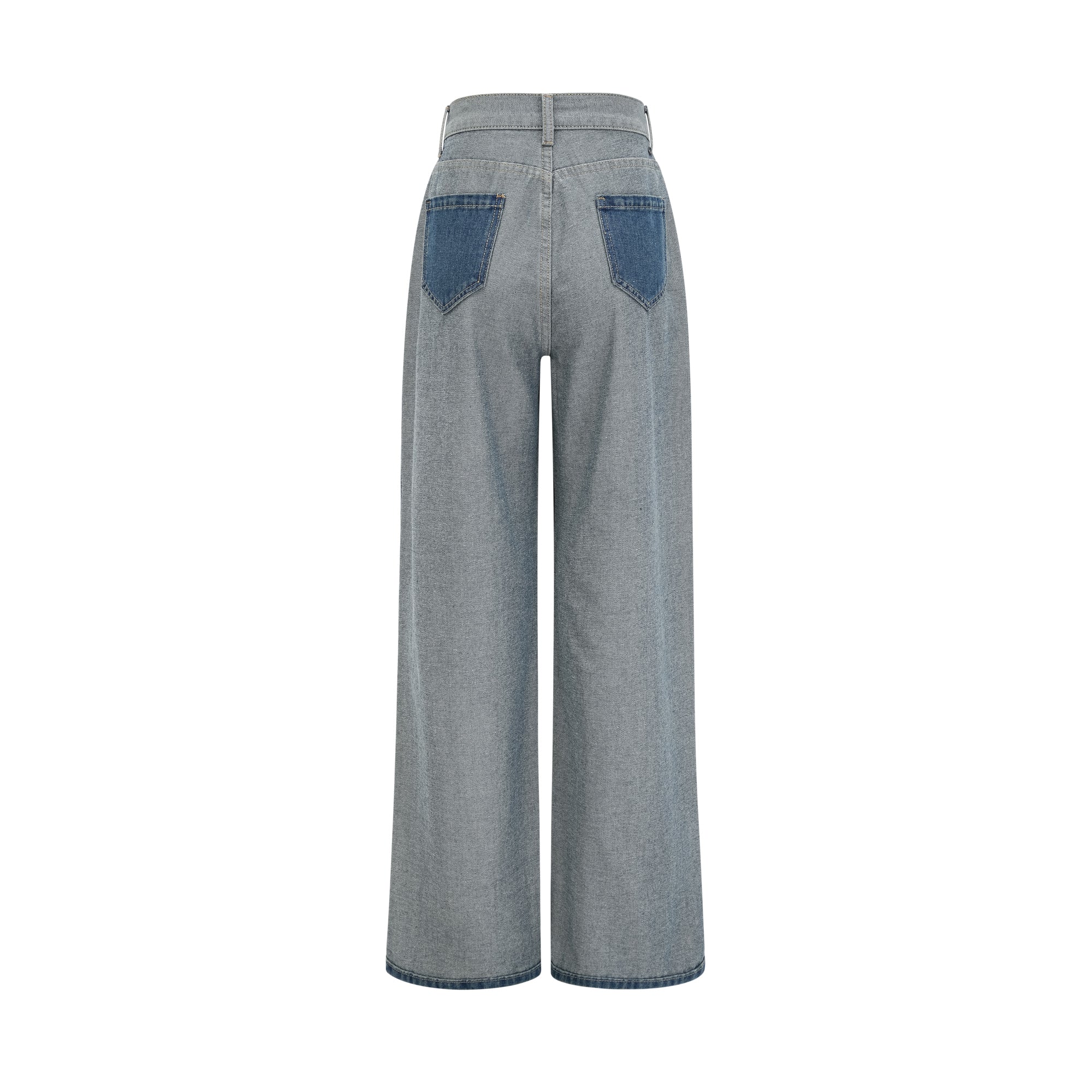 Clothilde wide-leg panelled jeans