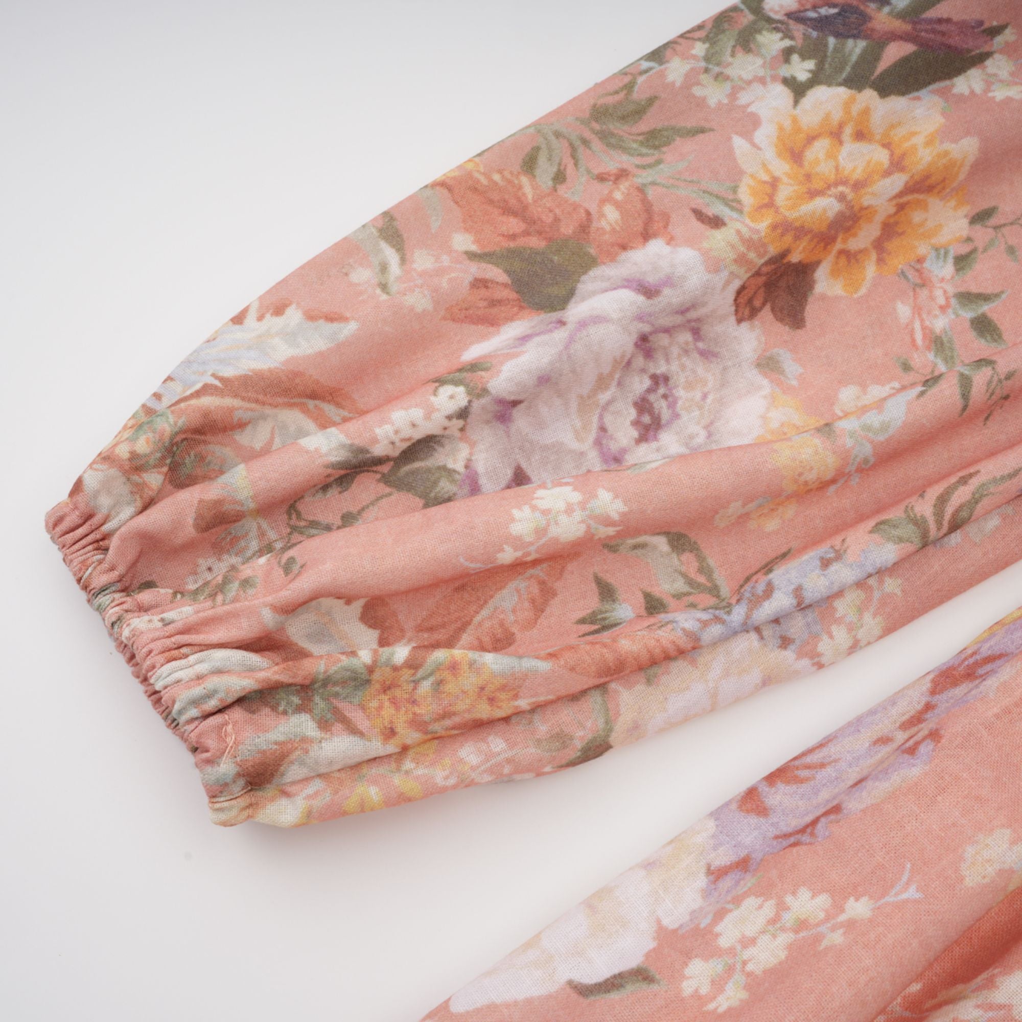 Sidonie pink V-neck floral-print midi dress (Final Sale-US Only)