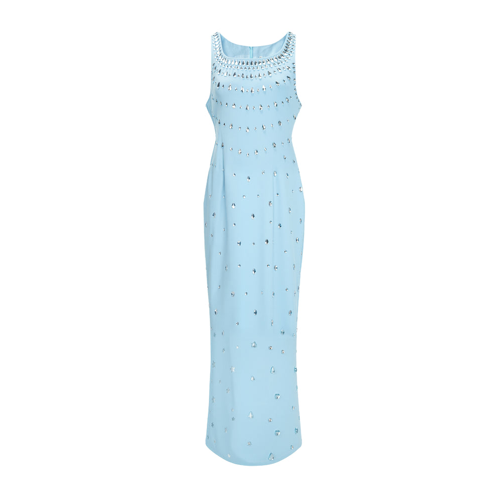 Fancy Fringe Crystal-Embellished Maxi Dress main image 1