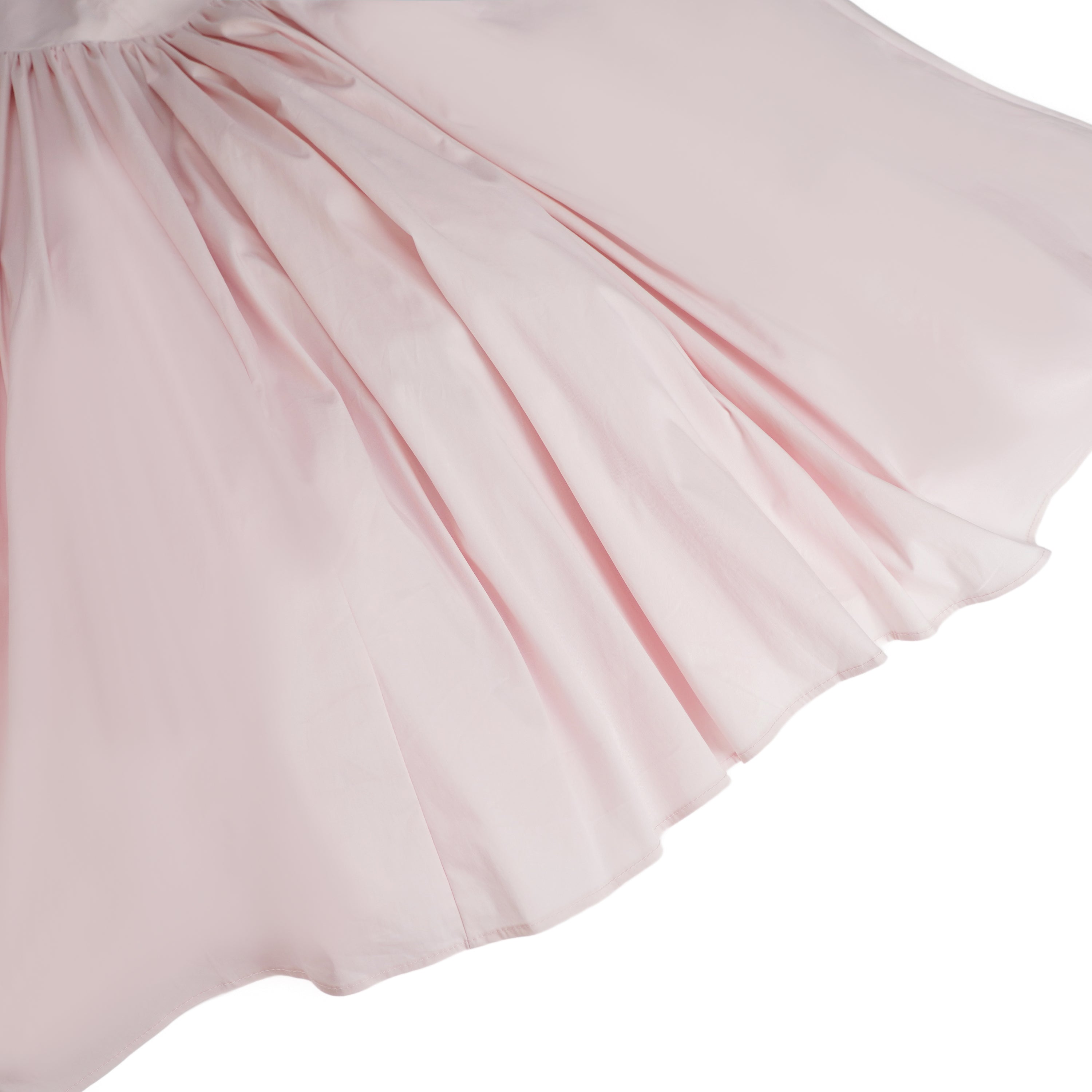 Eponine Pink Layered Flared Hem Midi Dress