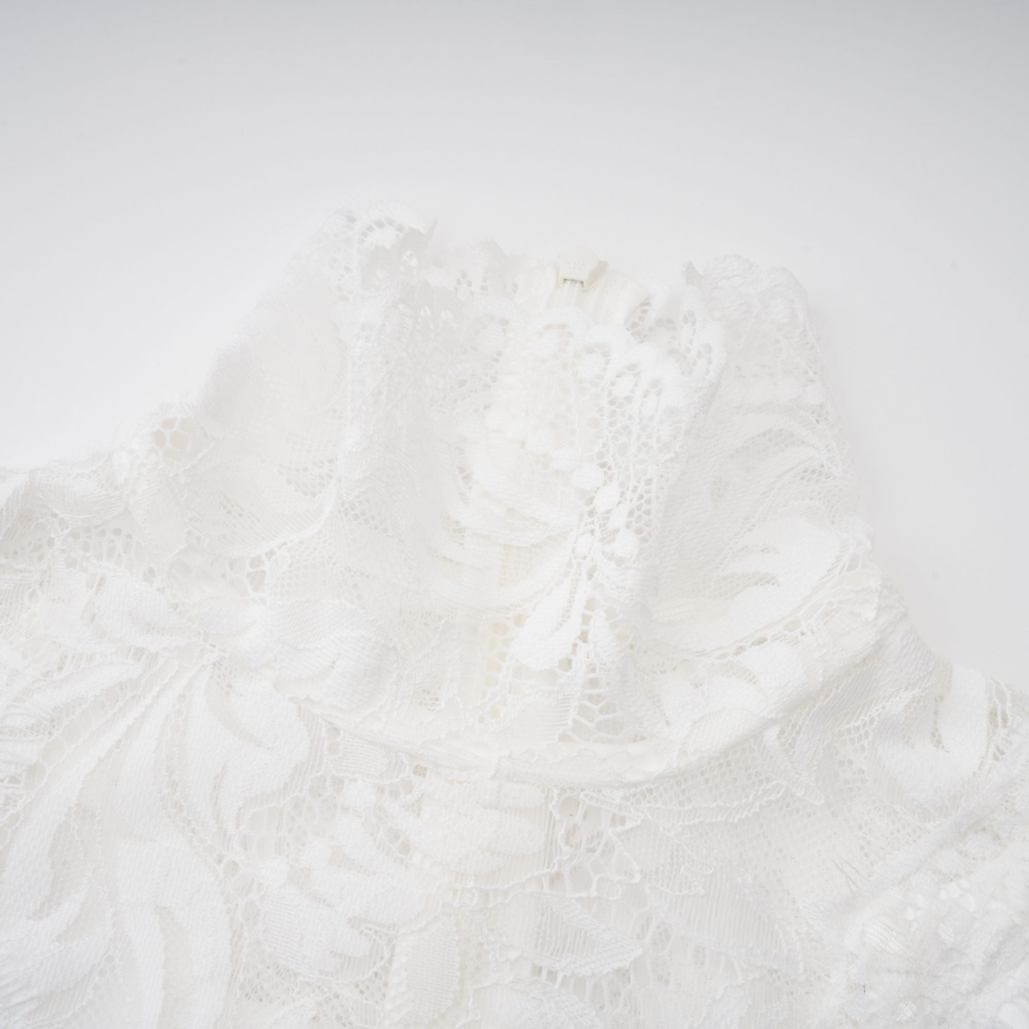 Airelle White Satin Panel Lace Maxi Dress