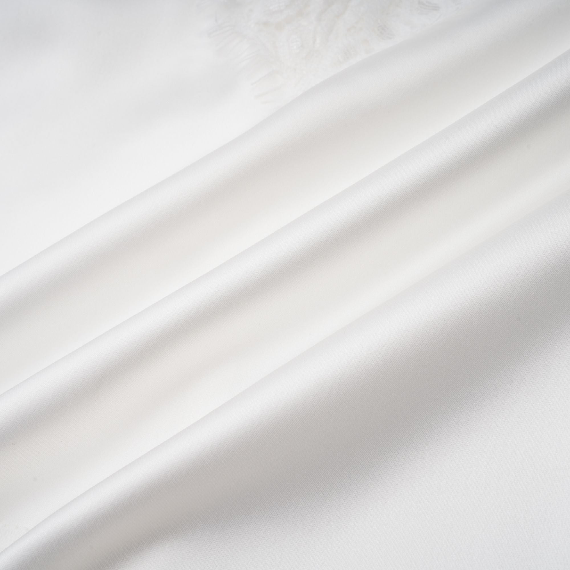 Airelle White Satin Panel Lace Maxi Dress