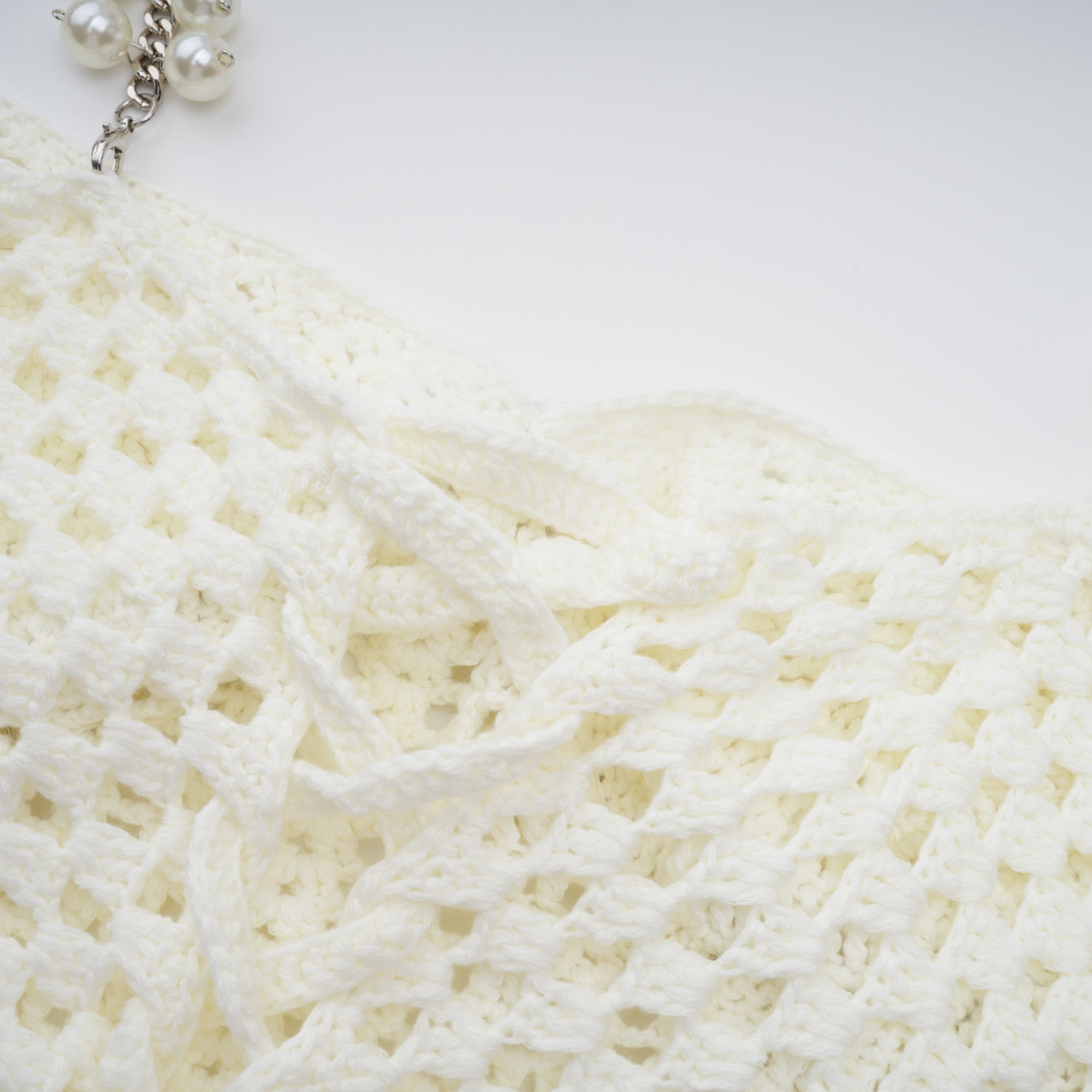 Prunelle Crochet Knit Two-Piece Top and Skirt Set