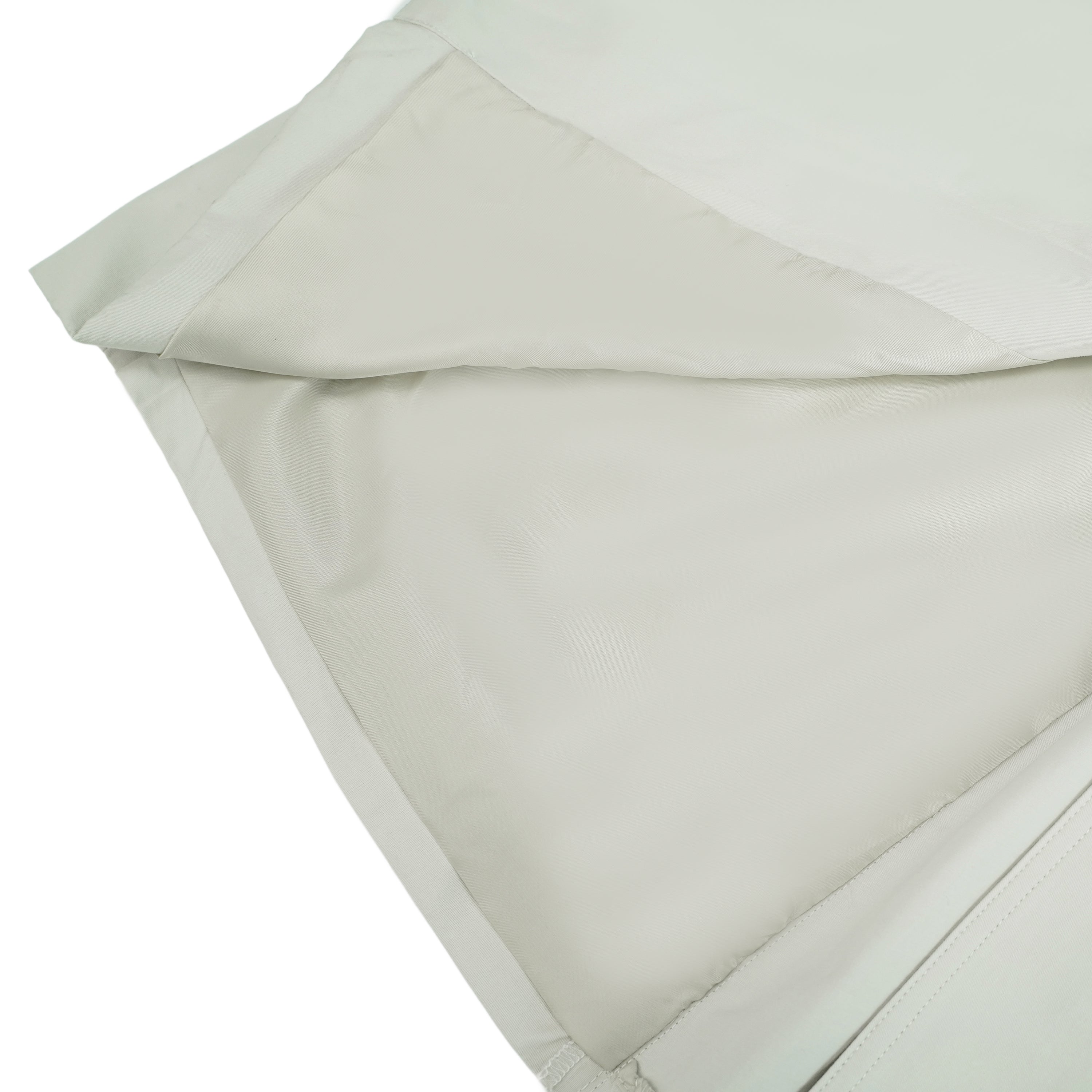 معطف ترينش طويل أبيض مزدوج الصدر من بروير.