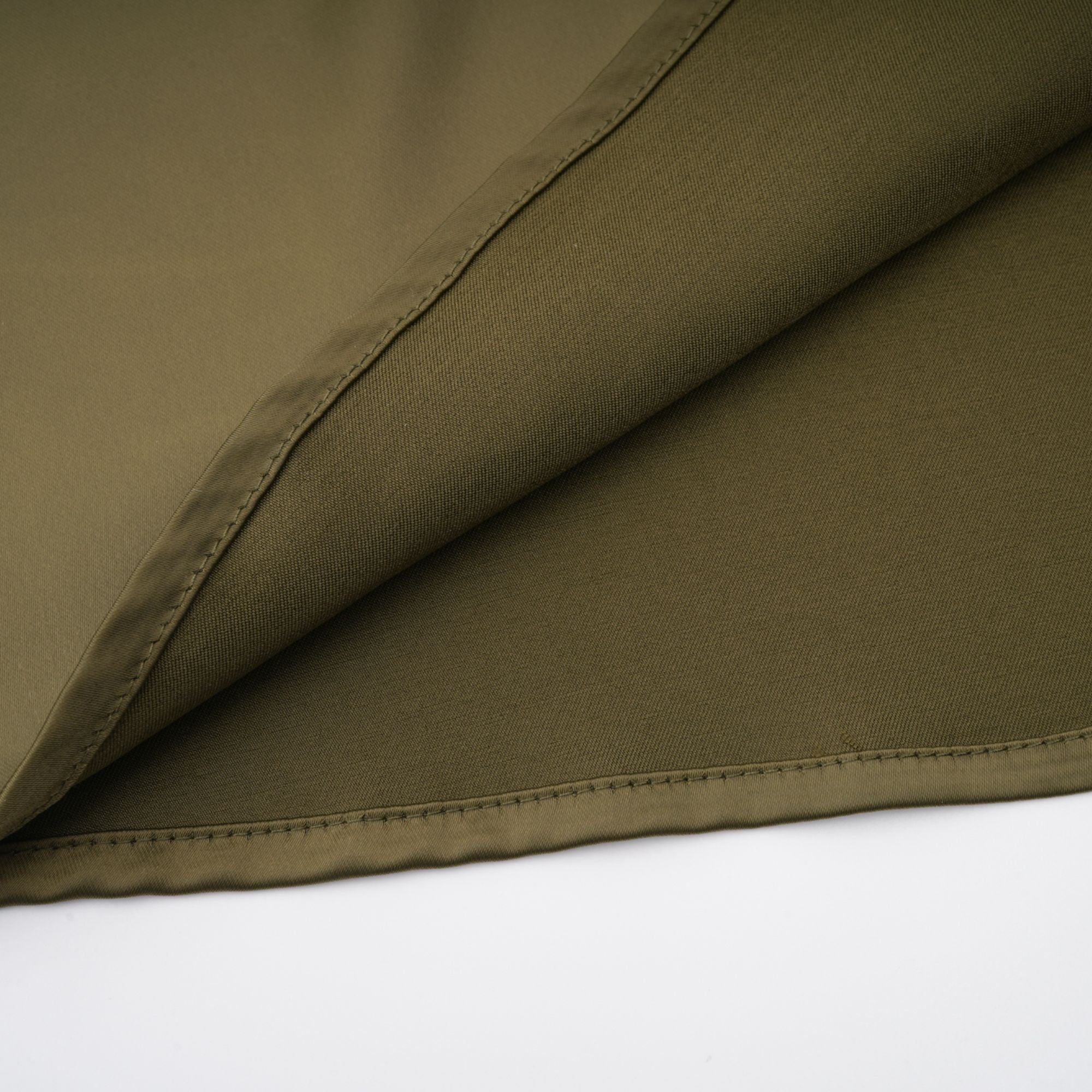 Borbála Green Fringed Top & Satin Skirt Set