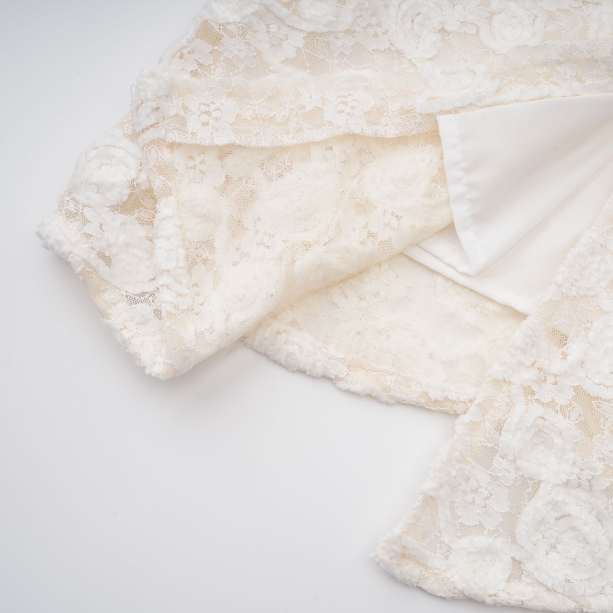 Oona White Floral Lace Pencil Midi Dress