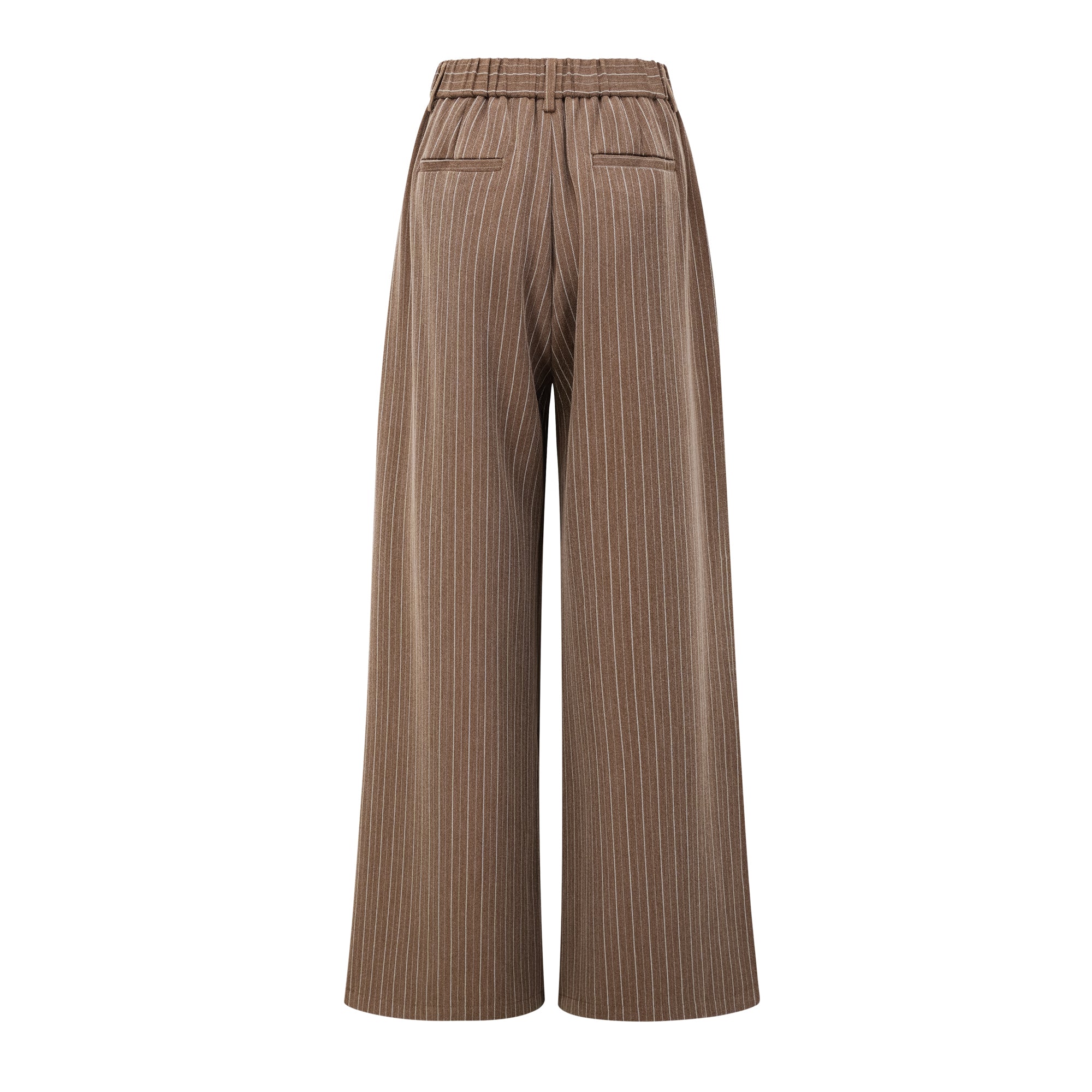 طقم معطف طويل مخطط وبنطلون من كليمانس براون