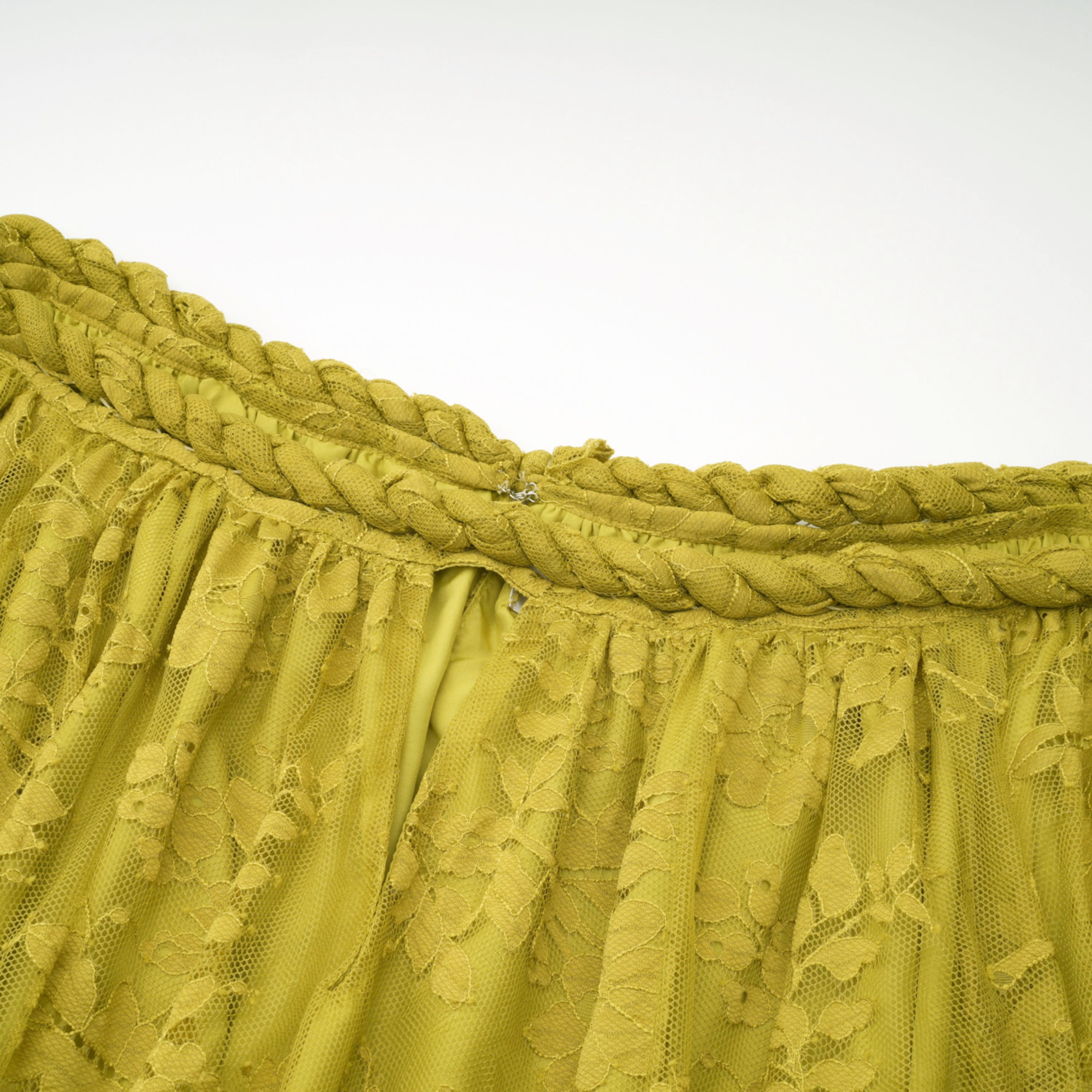 Fabienne Green Floral Appliqué Maxi Dress (Final Sale-US Only)