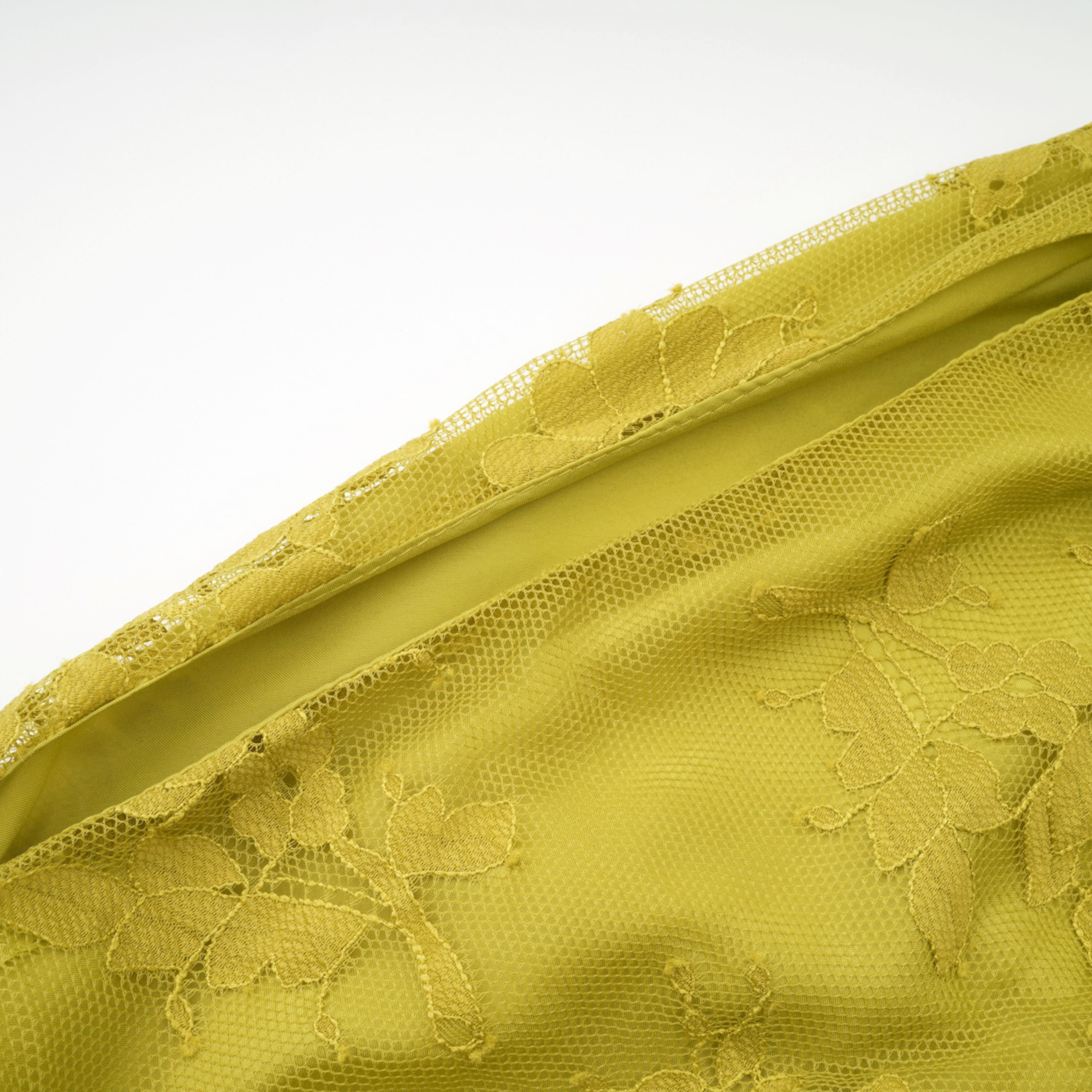 Fabienne Green Floral Appliqué Maxi Dress (Final Sale-US Only)