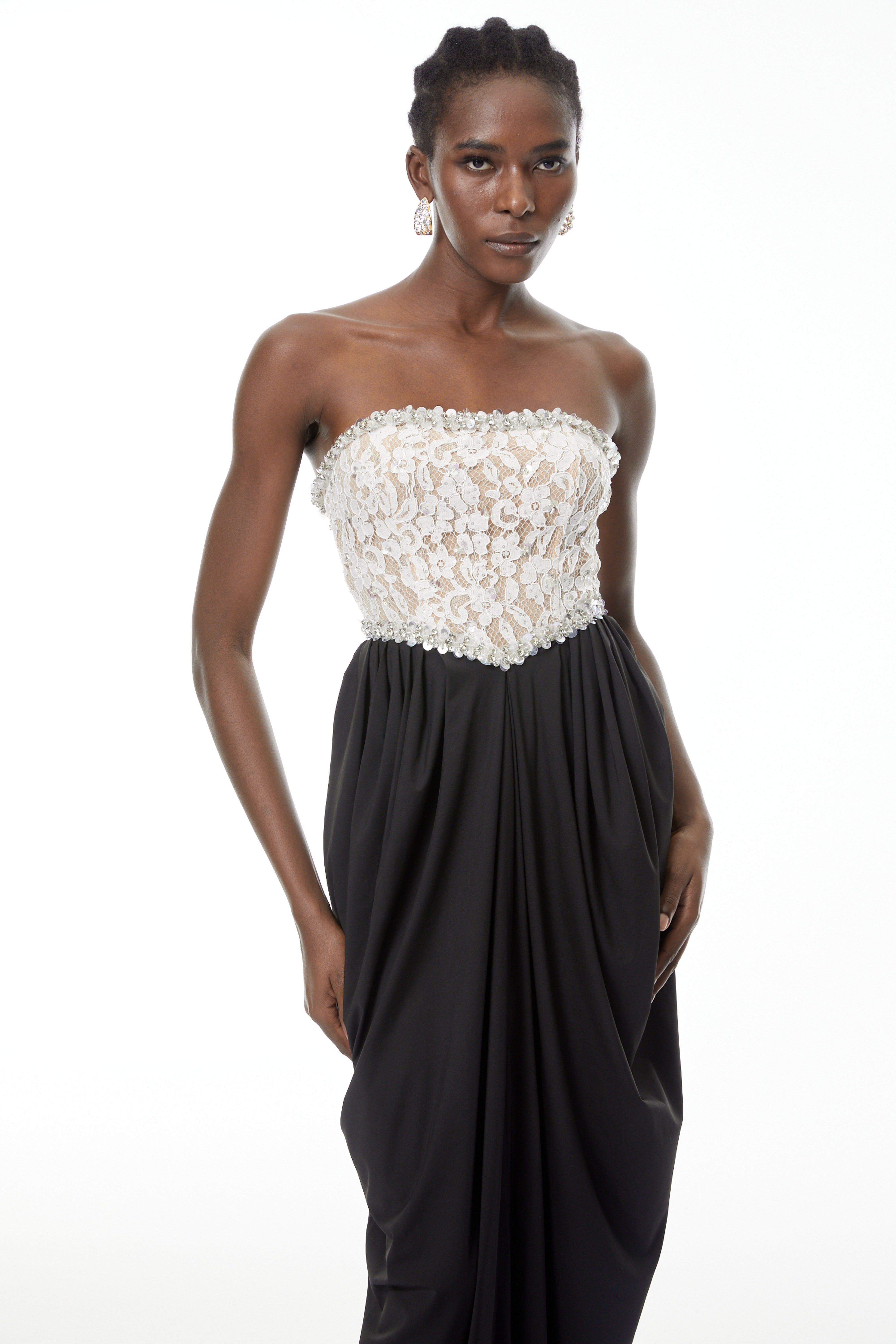 Hilla Color Block Maxi Dress