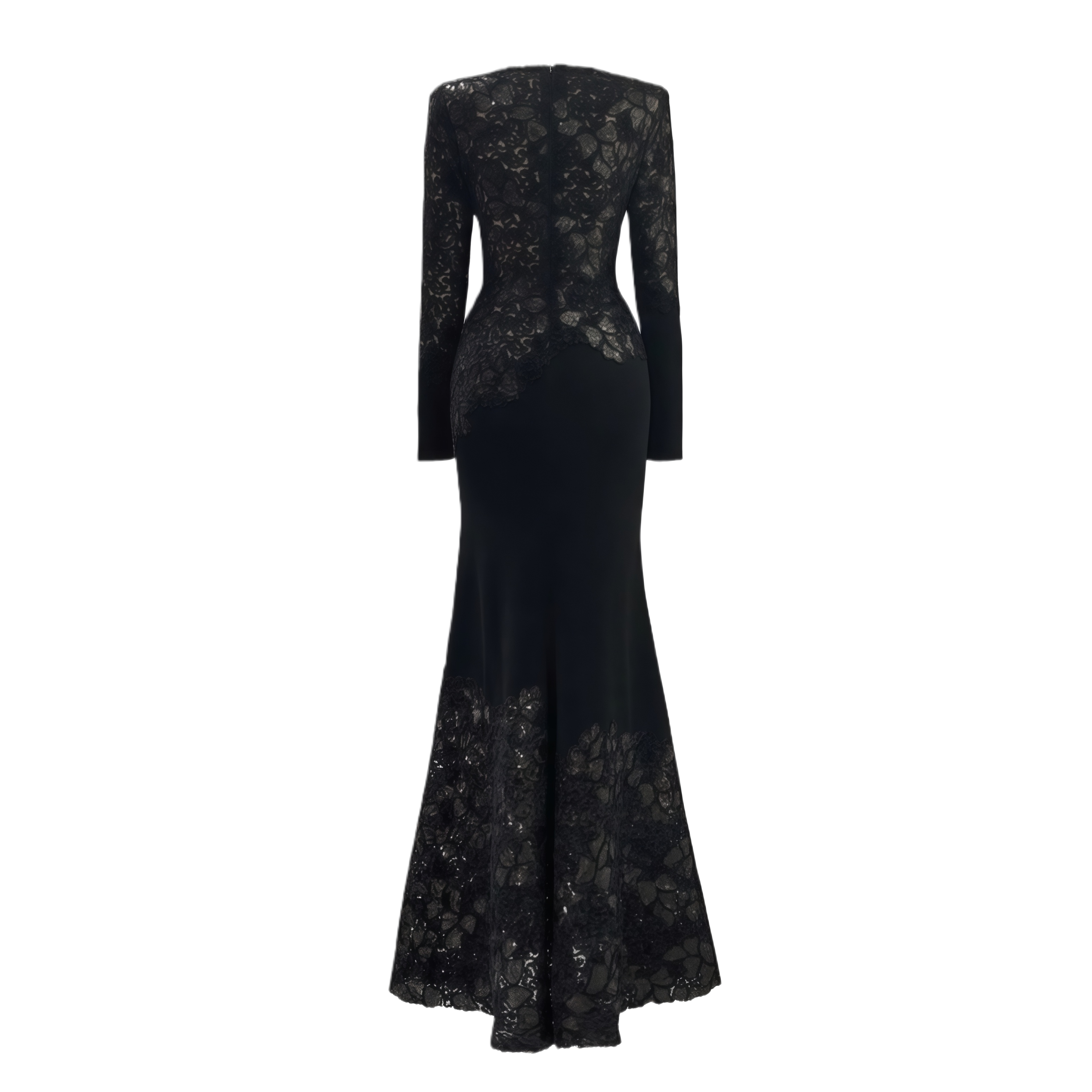 Mathilde Black Embroidered Maxi Dress
