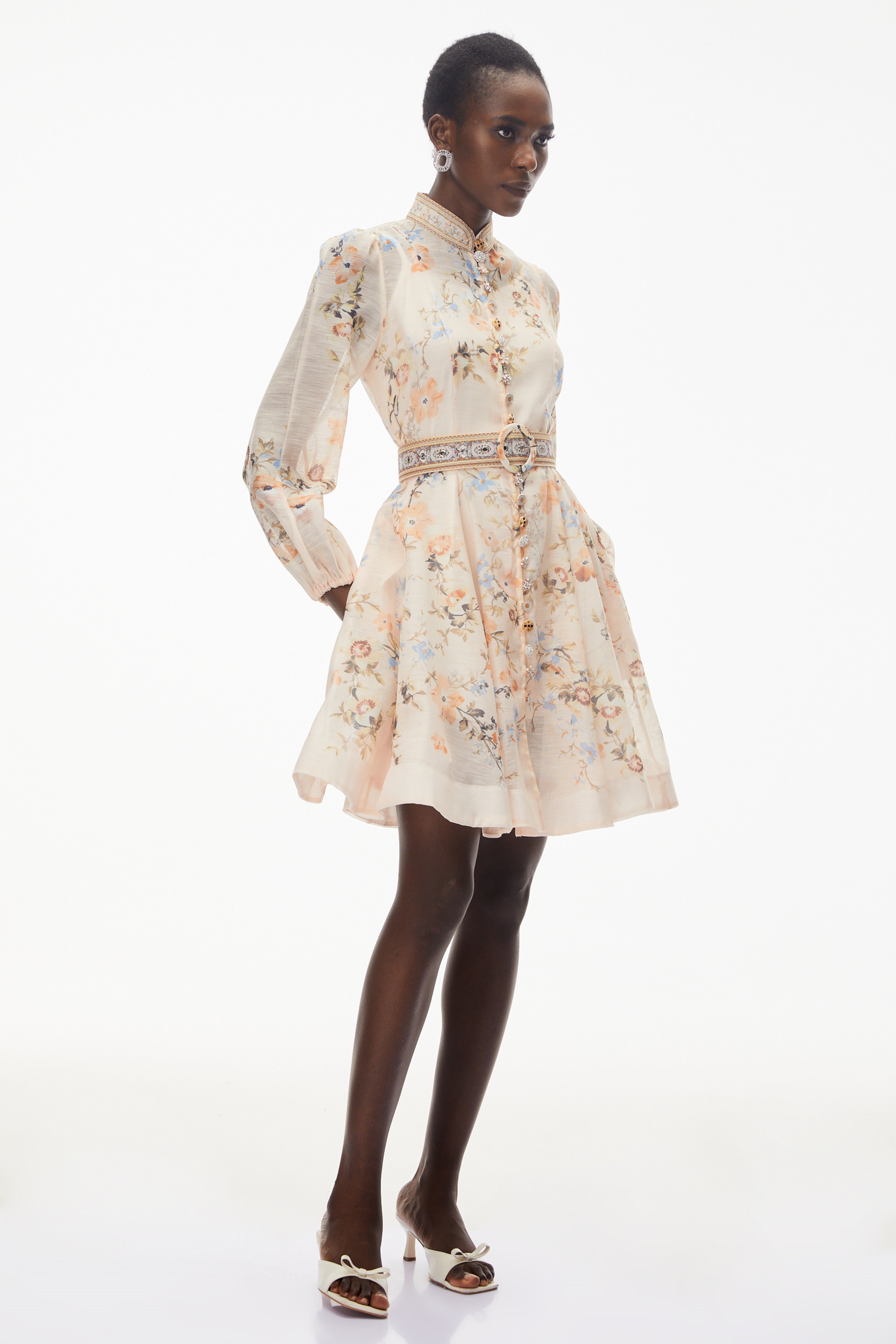 فستان قصير من جوشيبيد بنقشة زهور