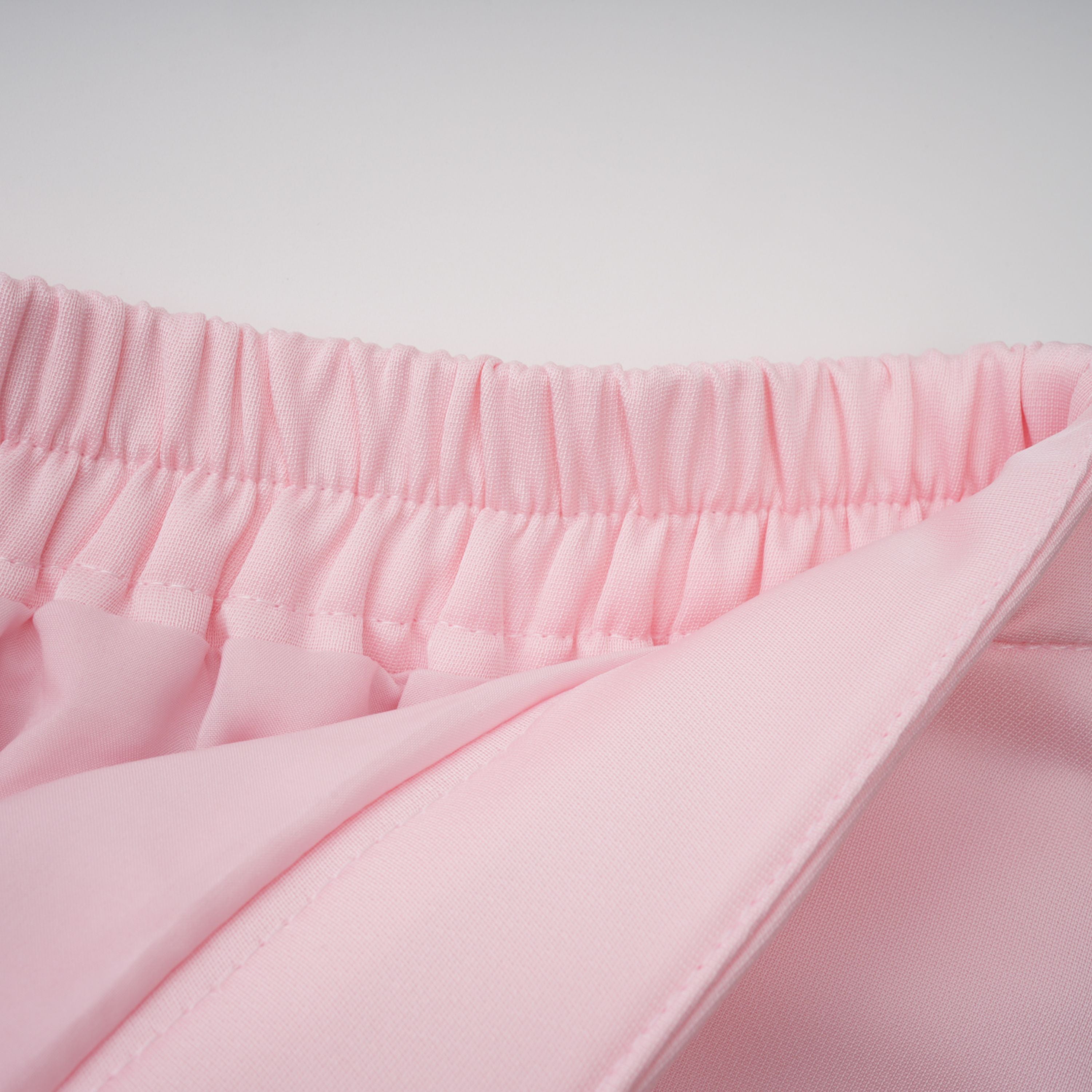 Johanna Pink Self-Tie Blouse & Skirt Set