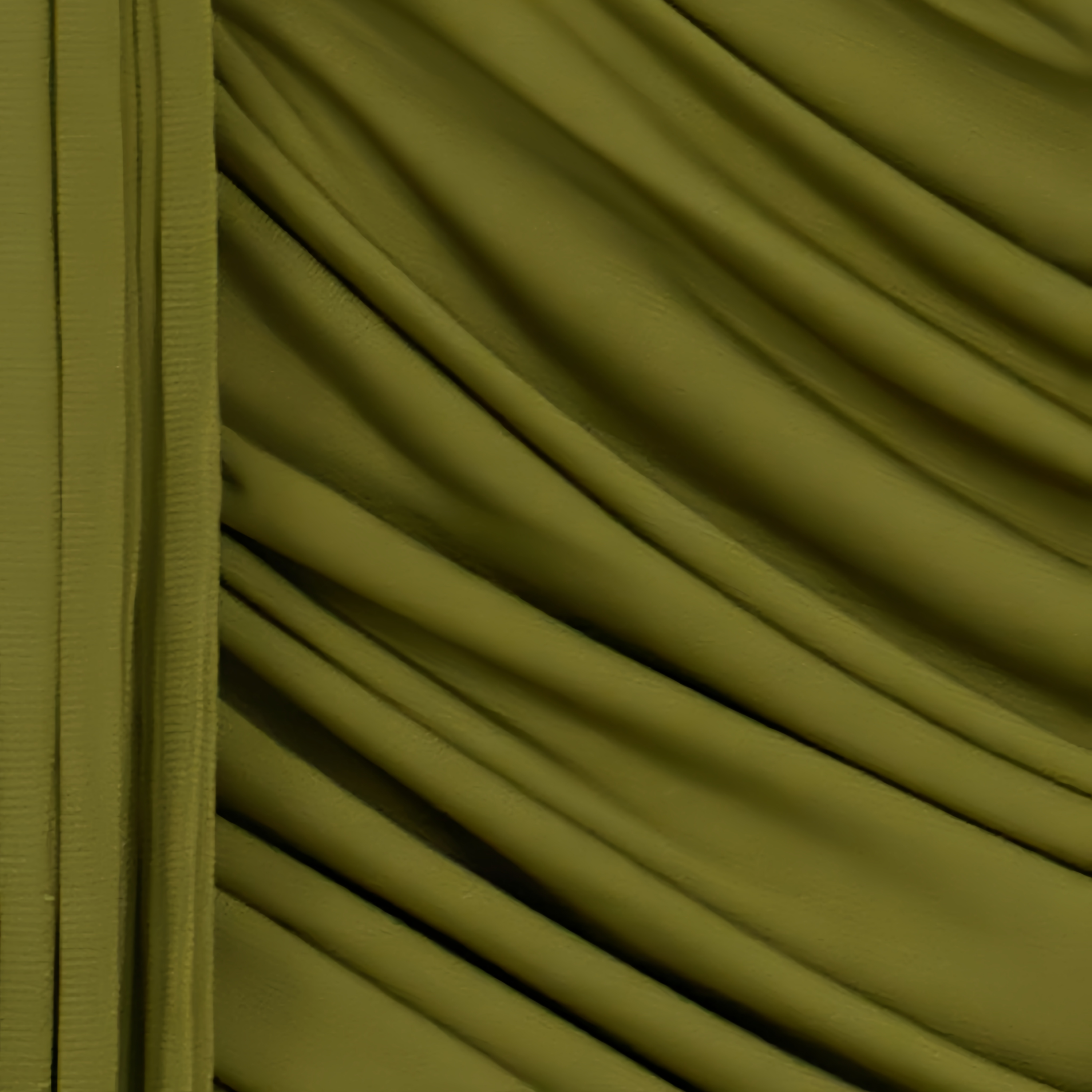 Linnea Green Halteneck Asymmetrical Ruched Mini Dress