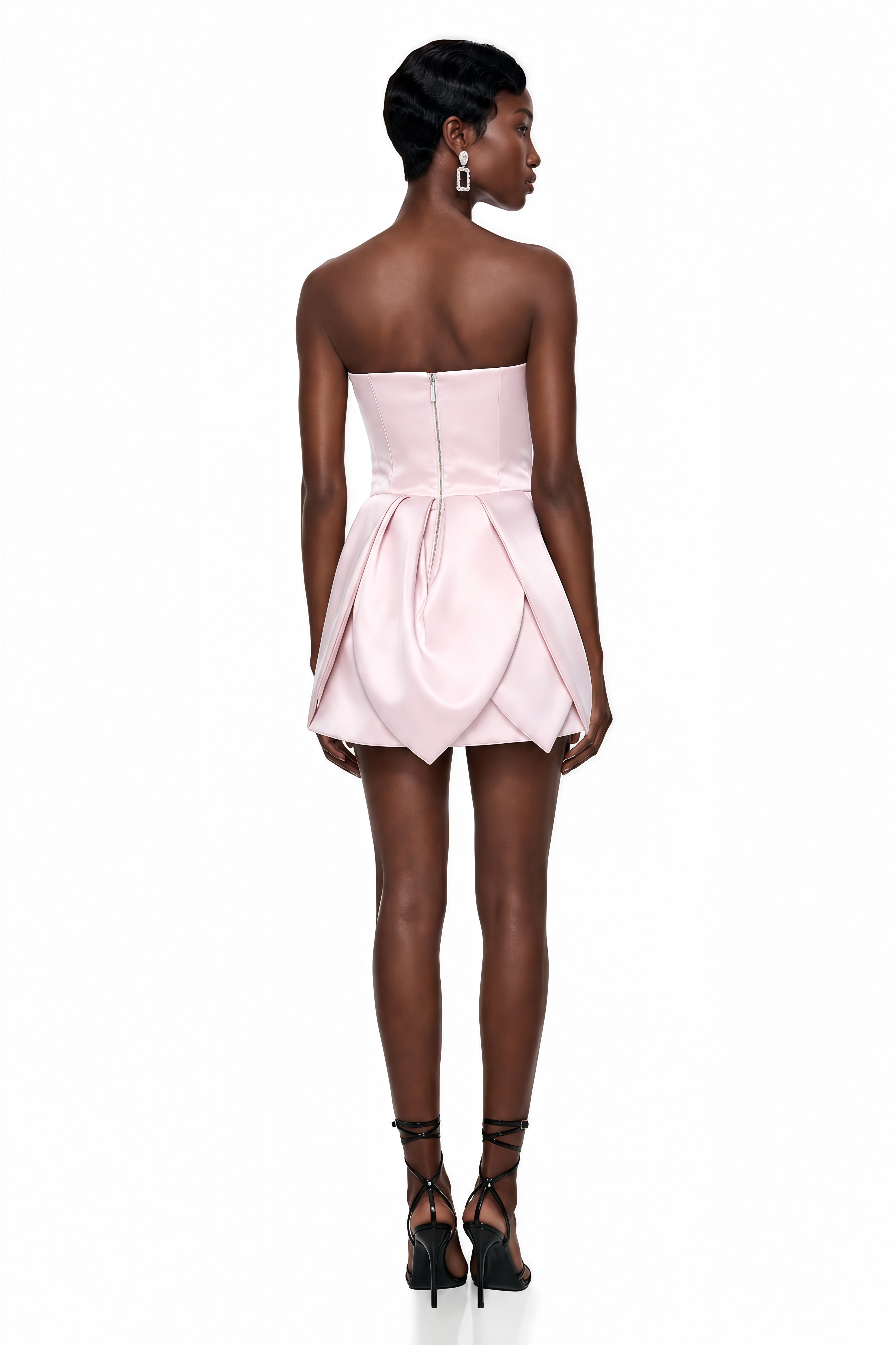 Katarina Pink Off Shoulder Puffball Mini Dress