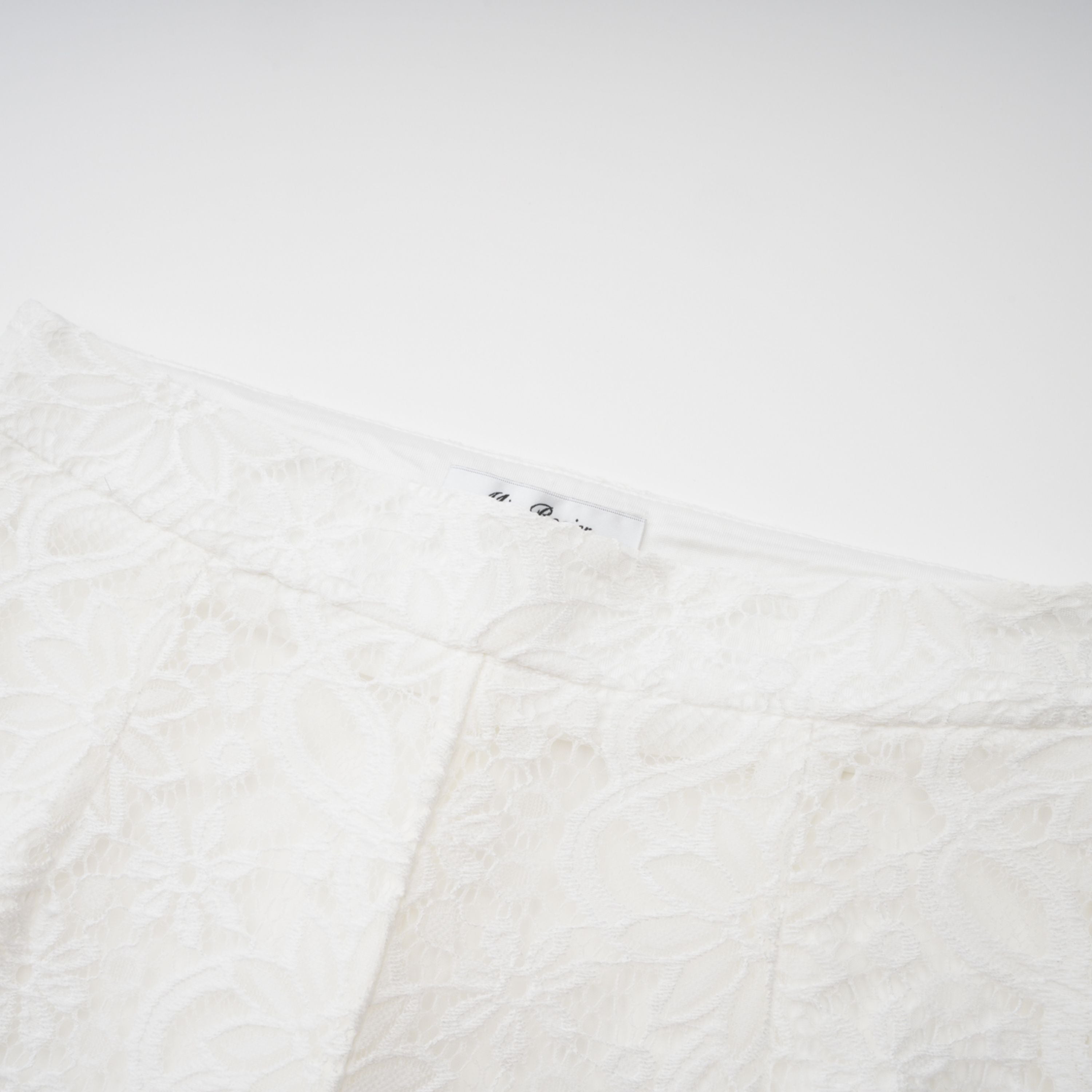 Loana White Floral Lace Top & Trousers Set