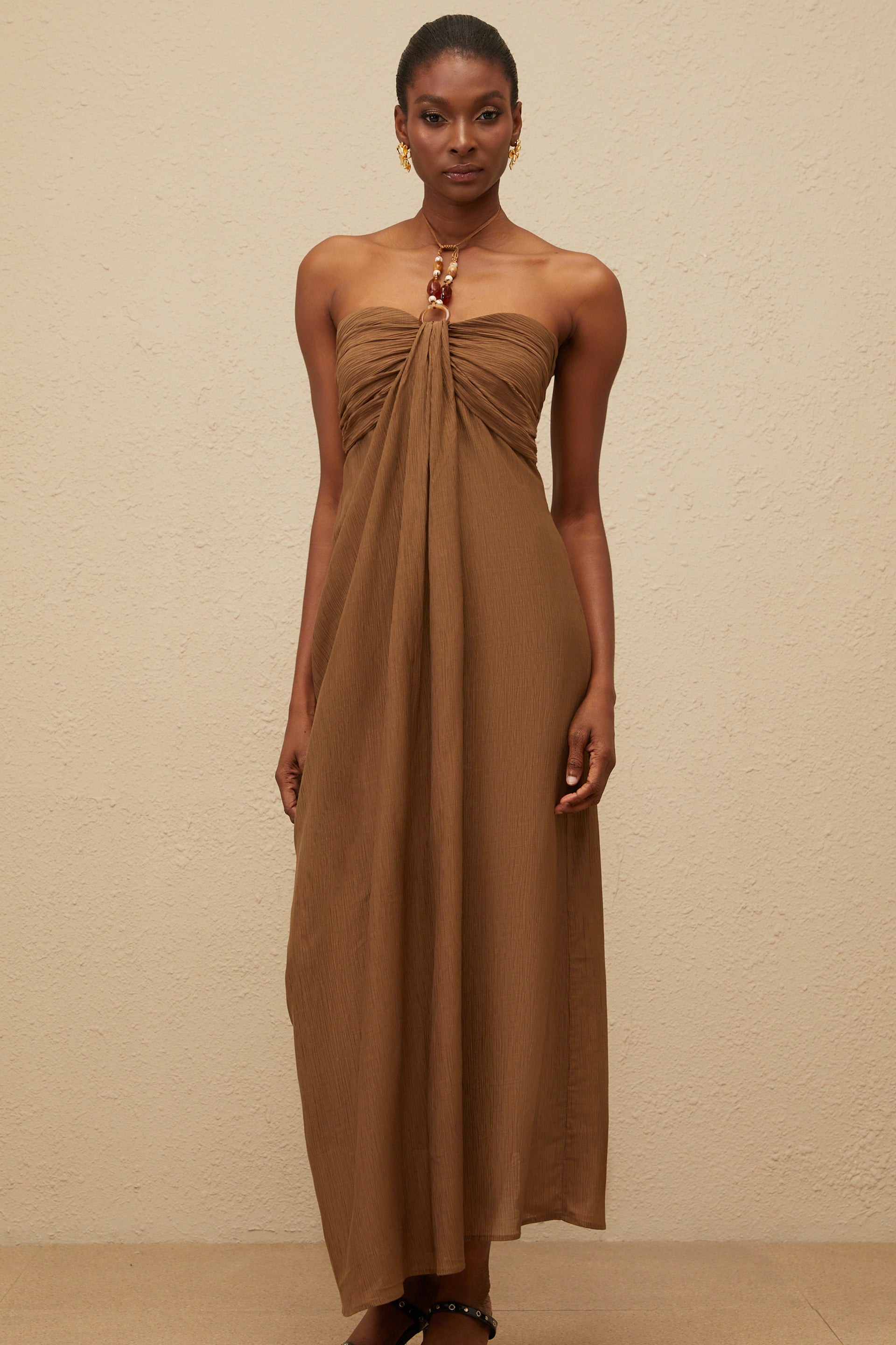 chinese dress ladies Sizzling Tonight Ruffle Ruched Bodycon Dress | Bodycon Maxi Dress main image 0