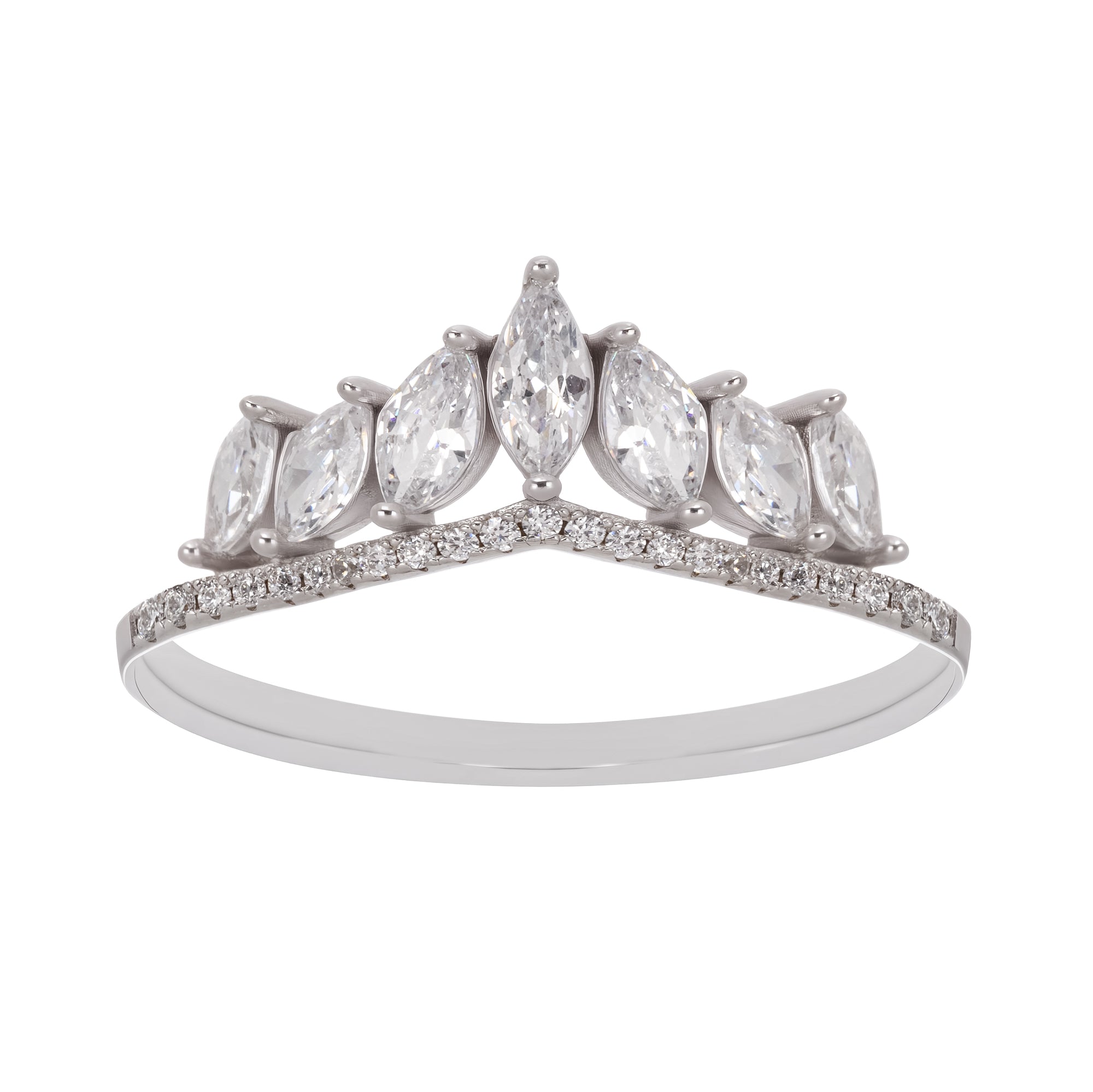 Couronne Krone Sterling Silber Ring