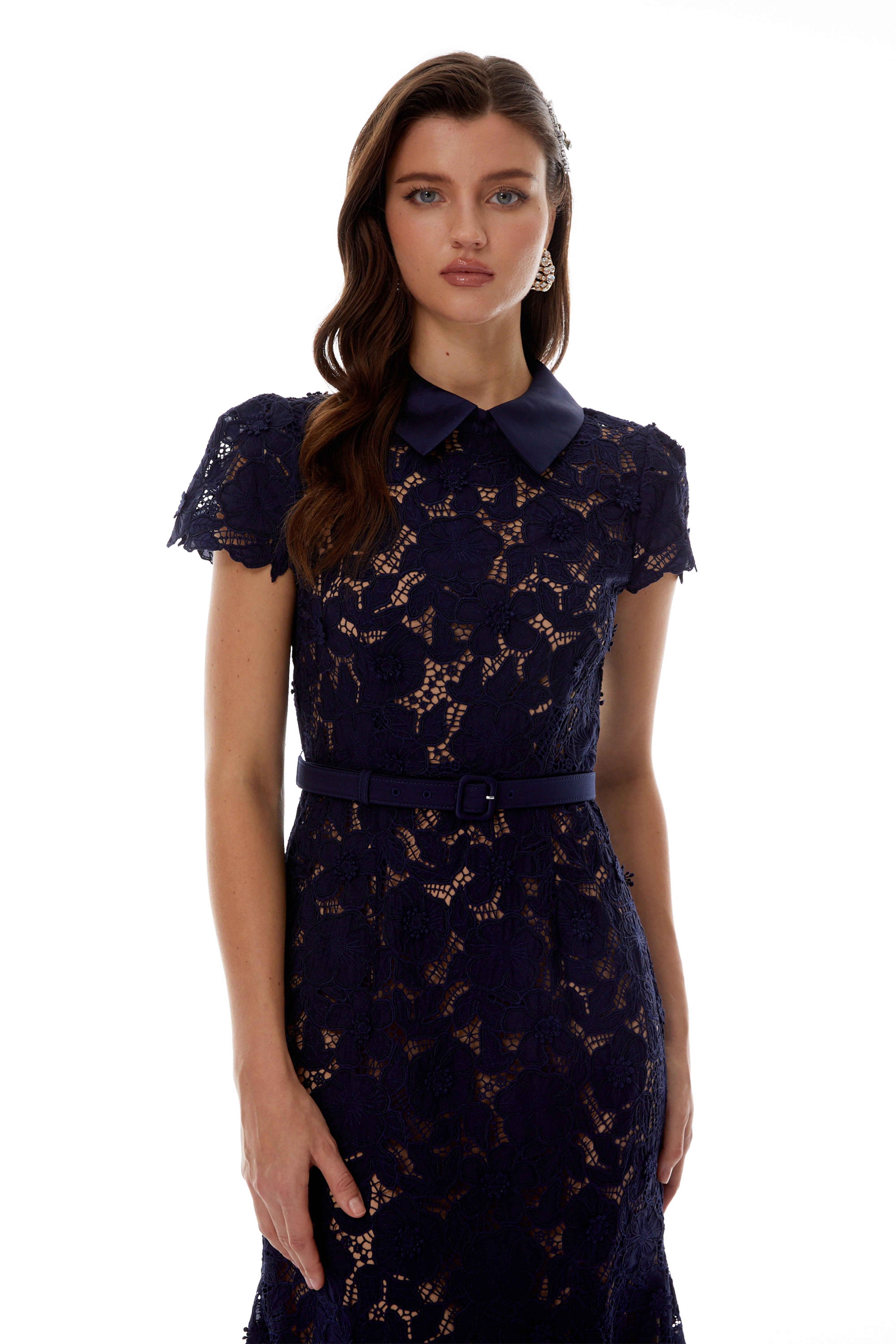 Sharon Rotes Maxikleid mit Strassverzierungen