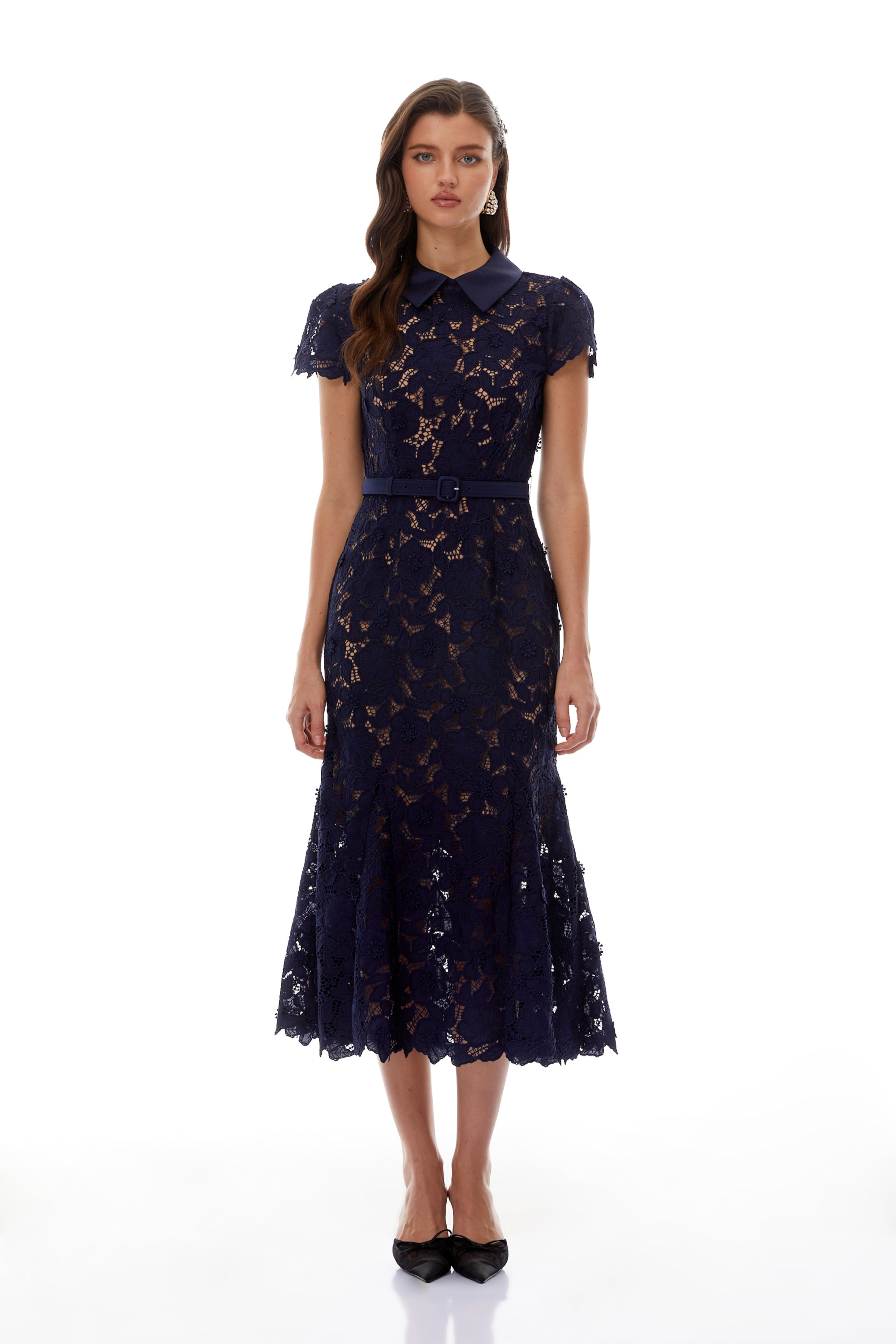 Sharon Rotes Maxikleid mit Strassverzierungen