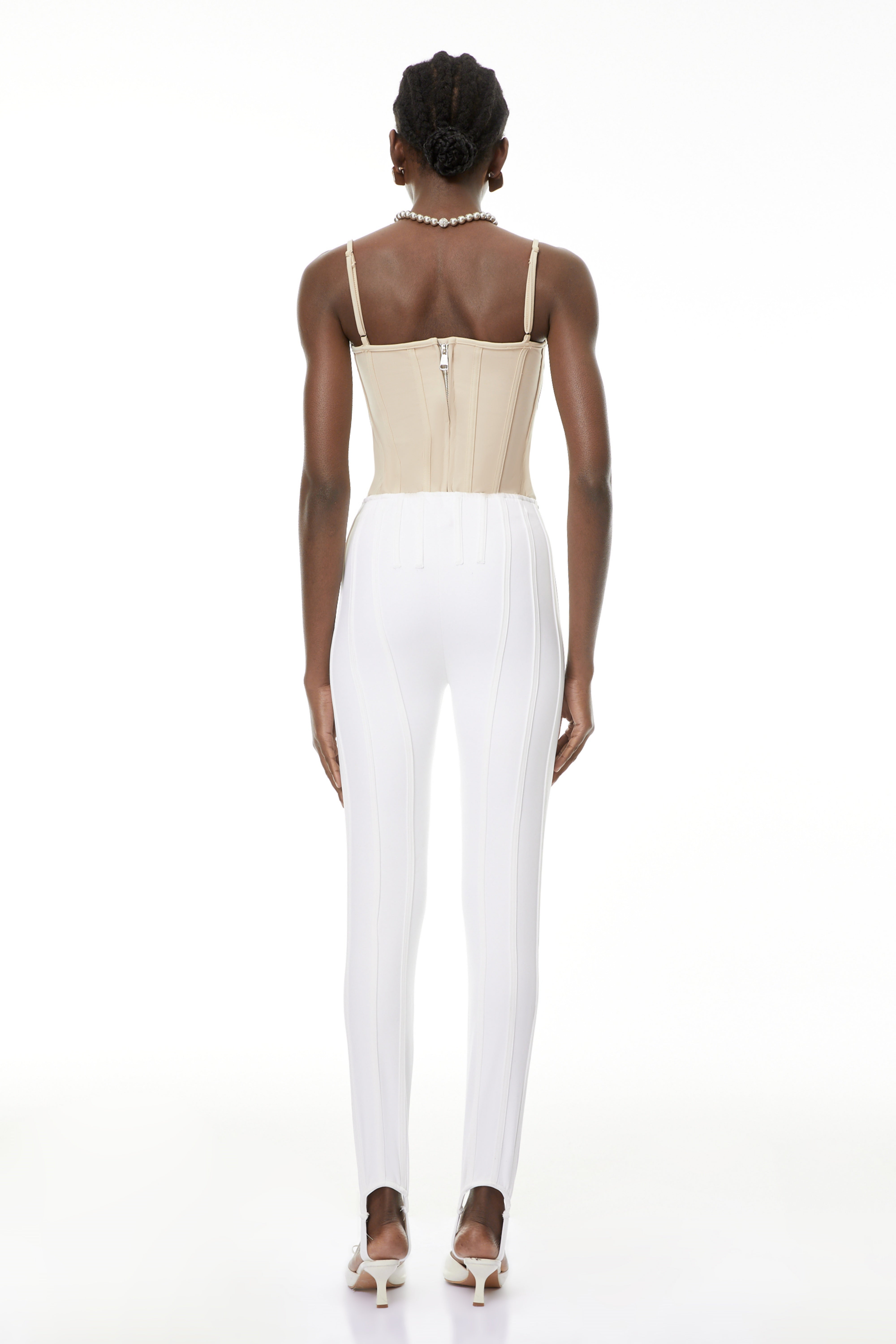 Mechthild Neutral Boned Bodice Corset Top