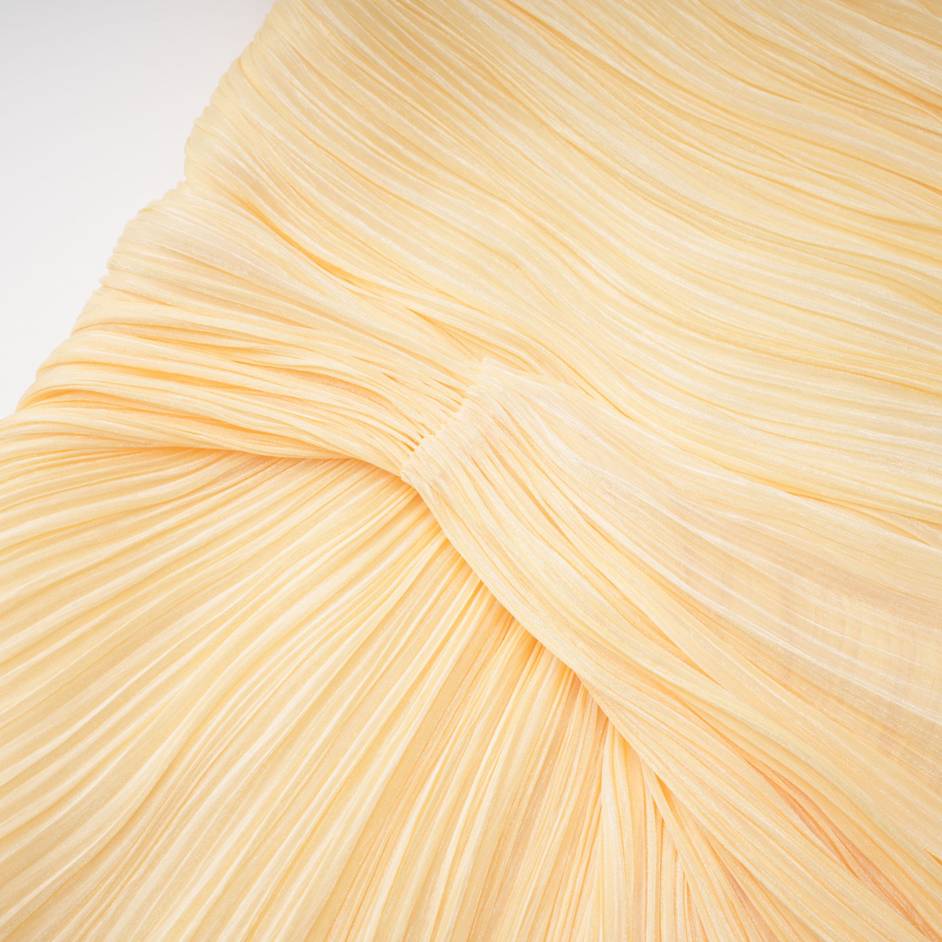 Meissa Yellow Asymmetrical Ruched Maxi Dress