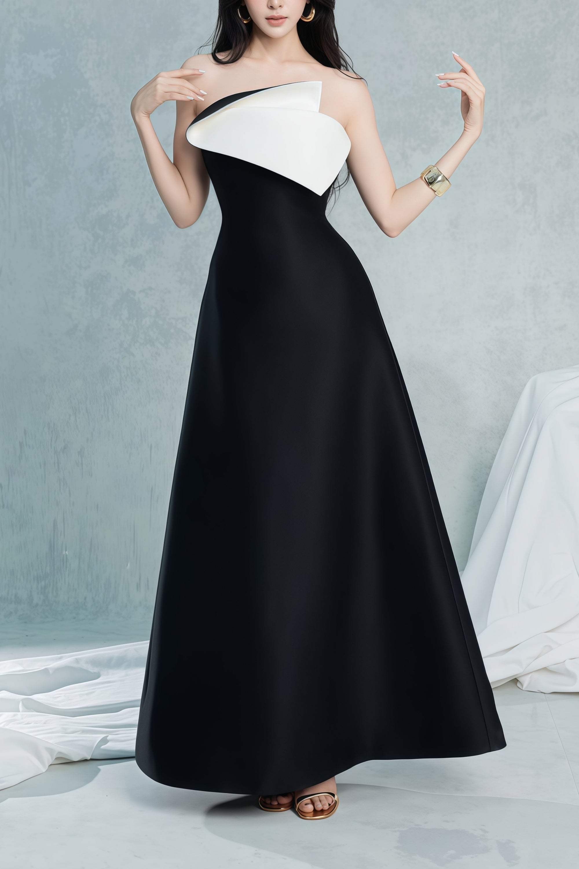 طقم بدلة وتنورة من كاثرين وايت محبوكة ومضلعة