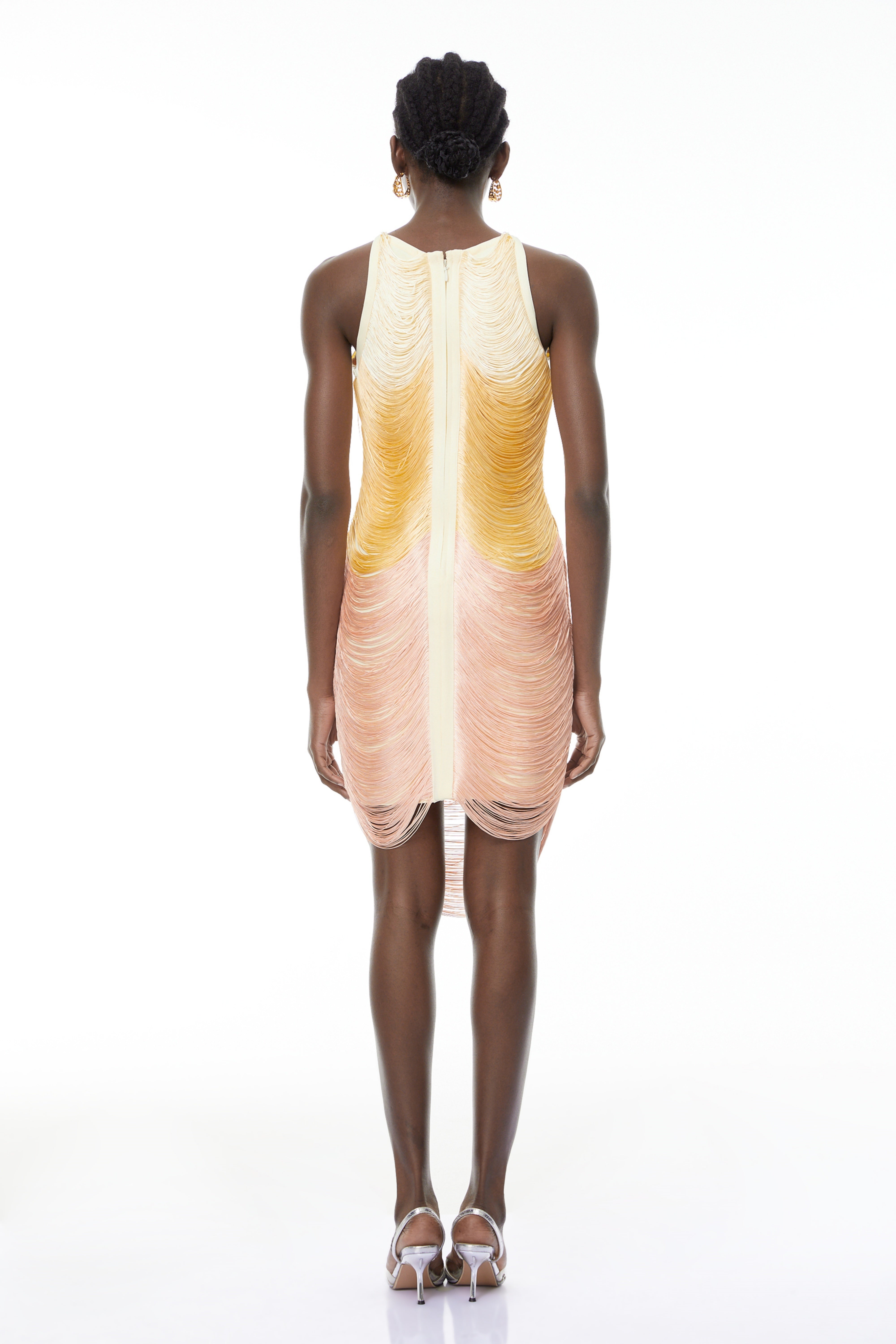 Ondine Yellow Ombre Mini Dress