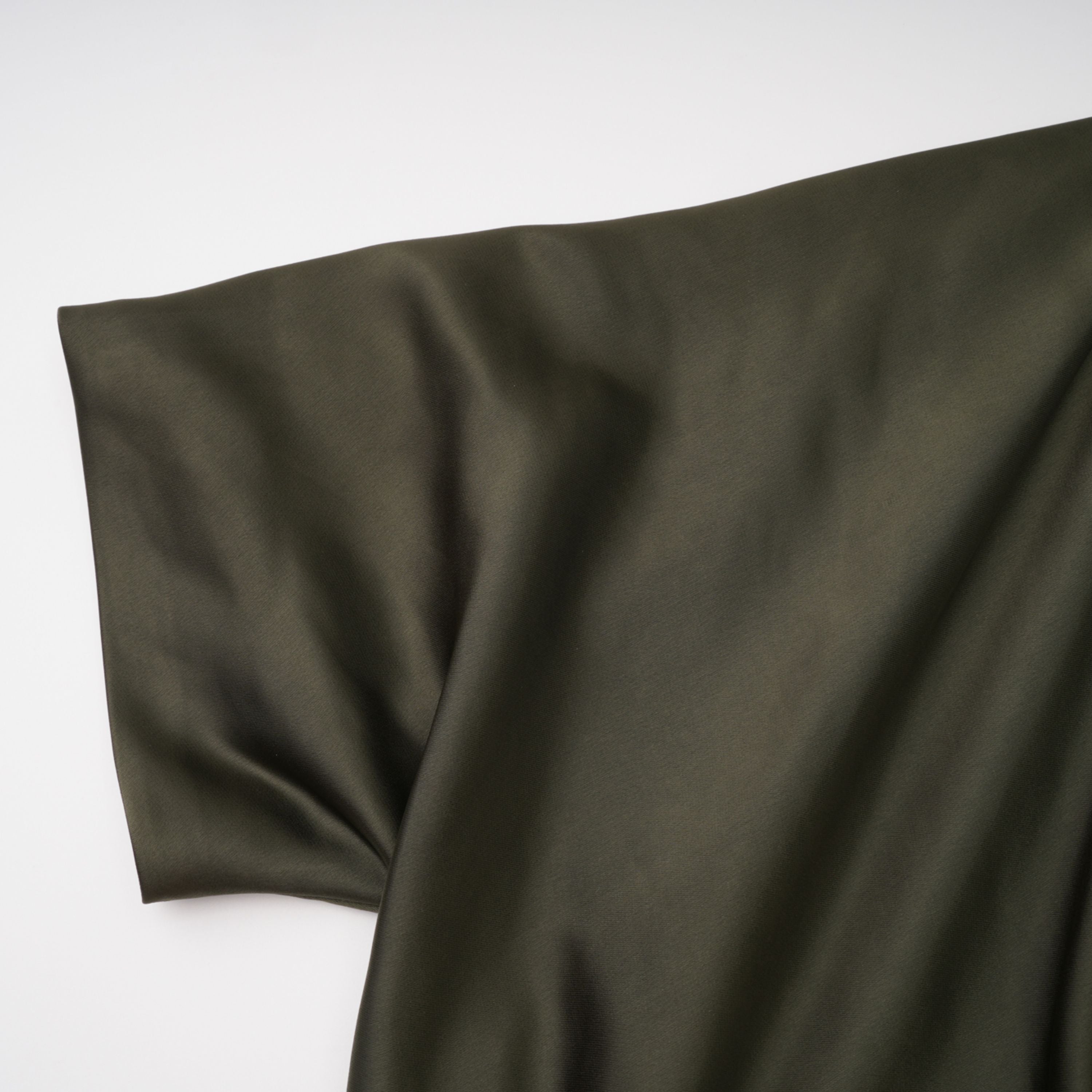 Roshan Emerald Green One Shoulder Satin Maxi Dress